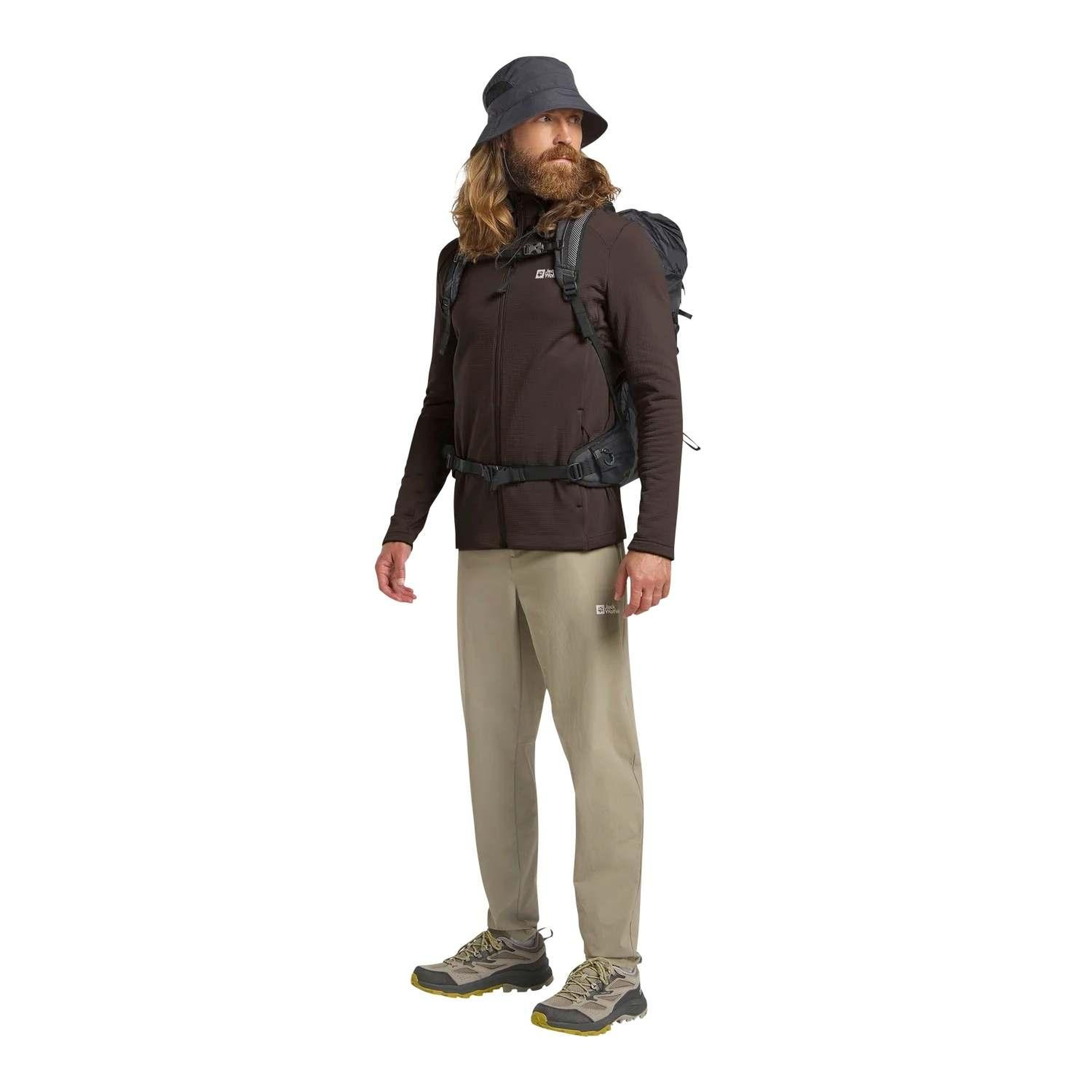 Jack Wolfskin Kolbenberg Fz Erkek Kahverengi Polar Ceket