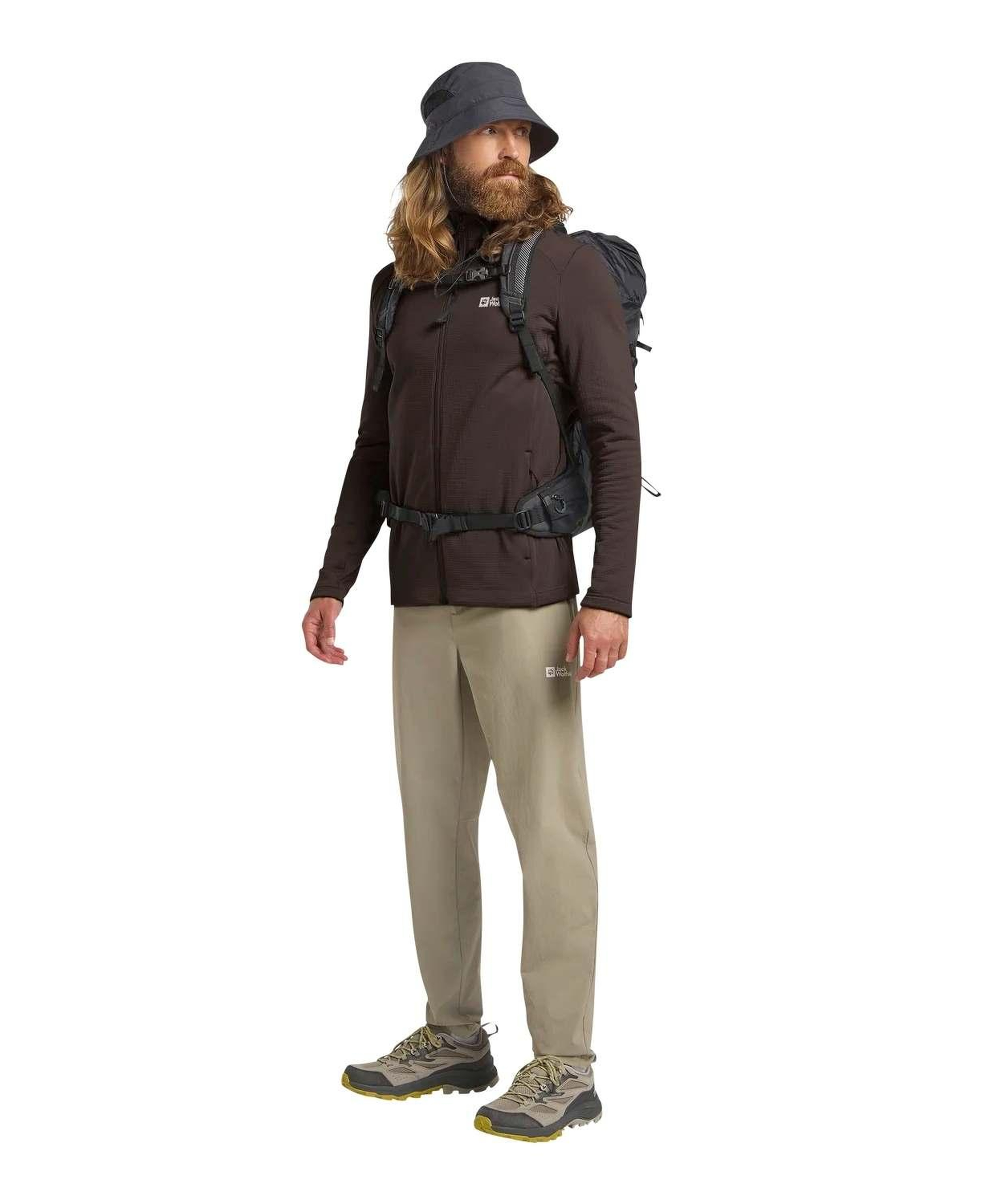 Jack Wolfskin Kolbenberg Fz Erkek Kahverengi Polar Ceket