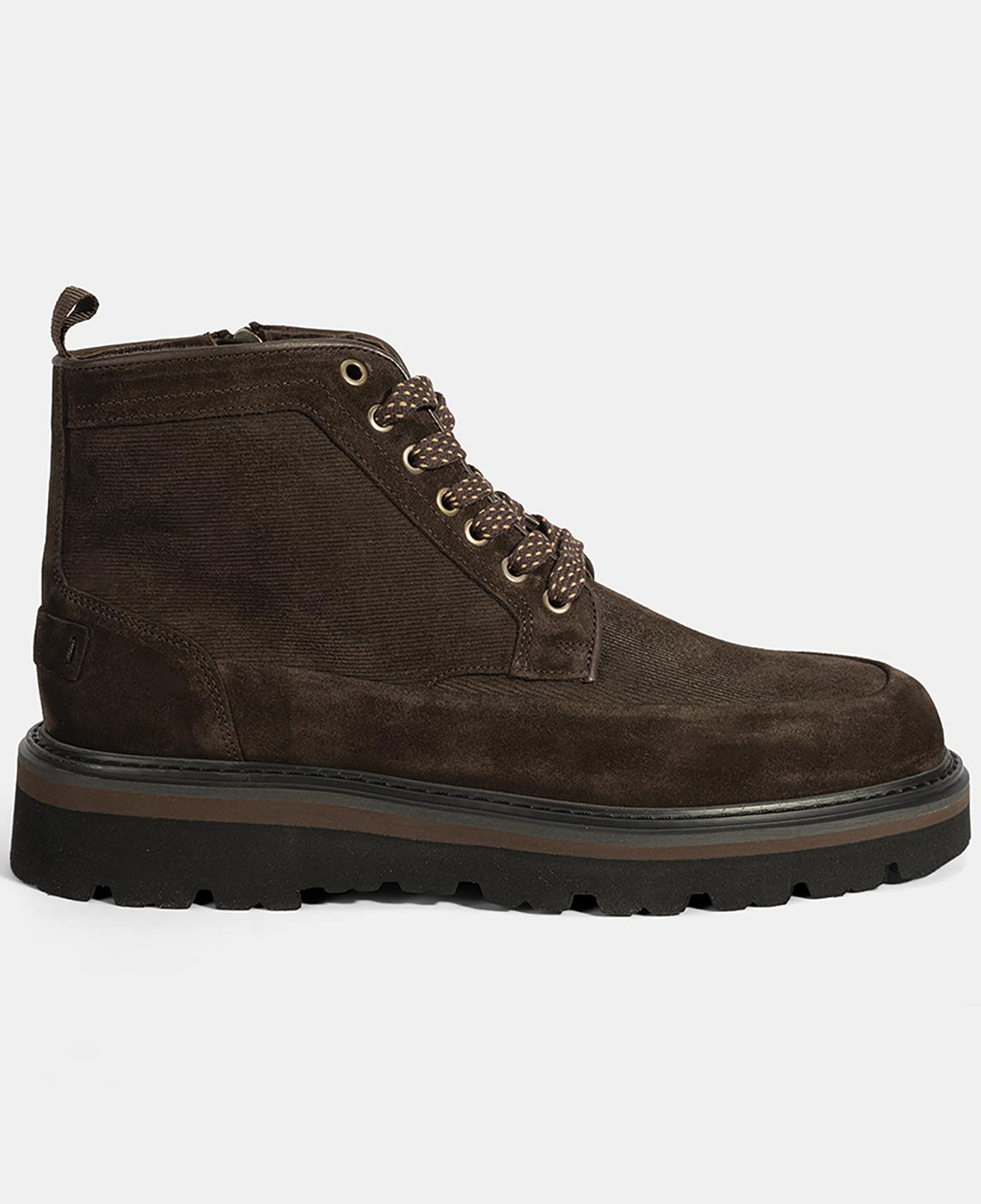 Erkek Kahve Bağcıklı Süet Bot