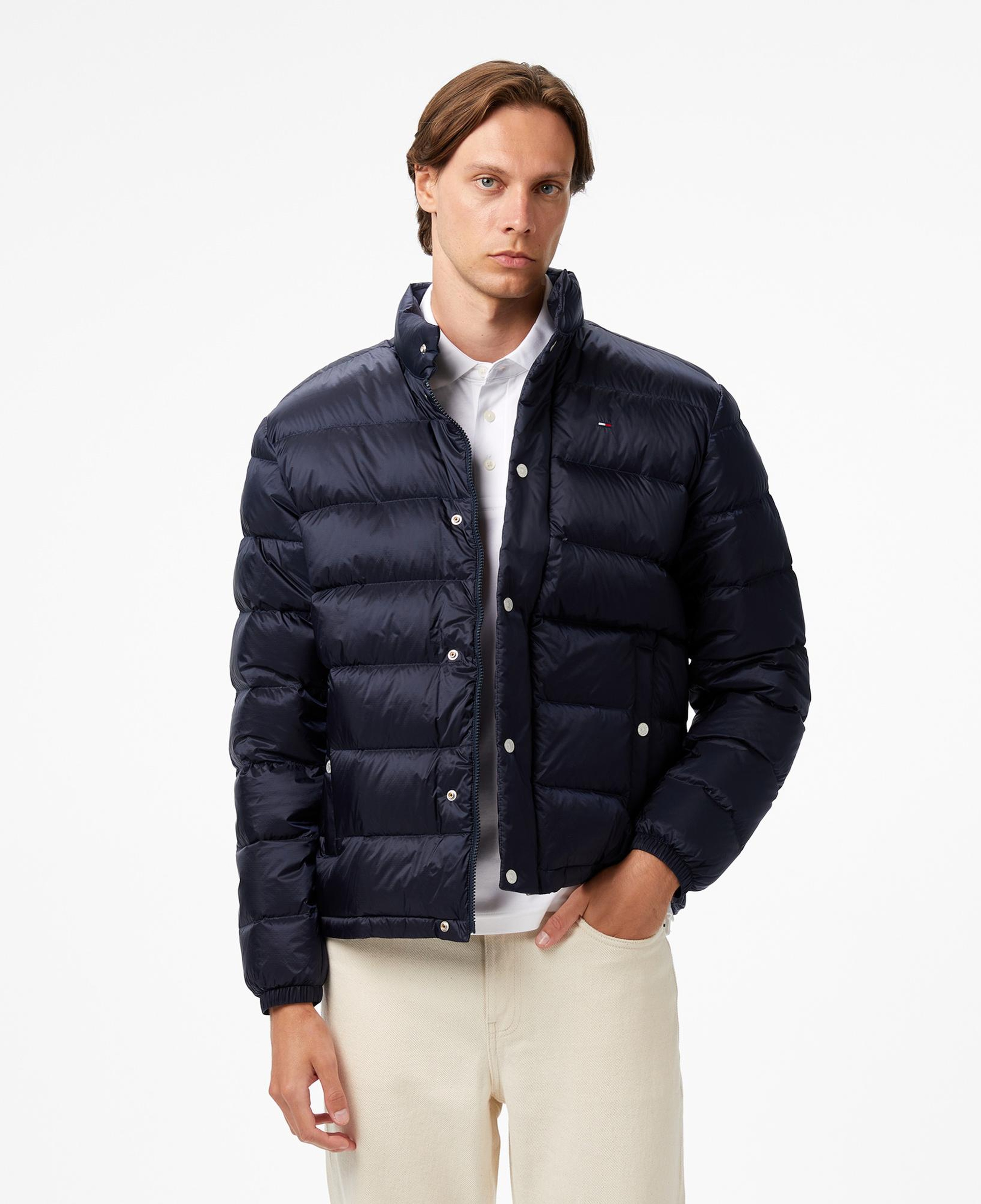 Tommy Jeans Light Down Erkek Puffer Lacivert Mont