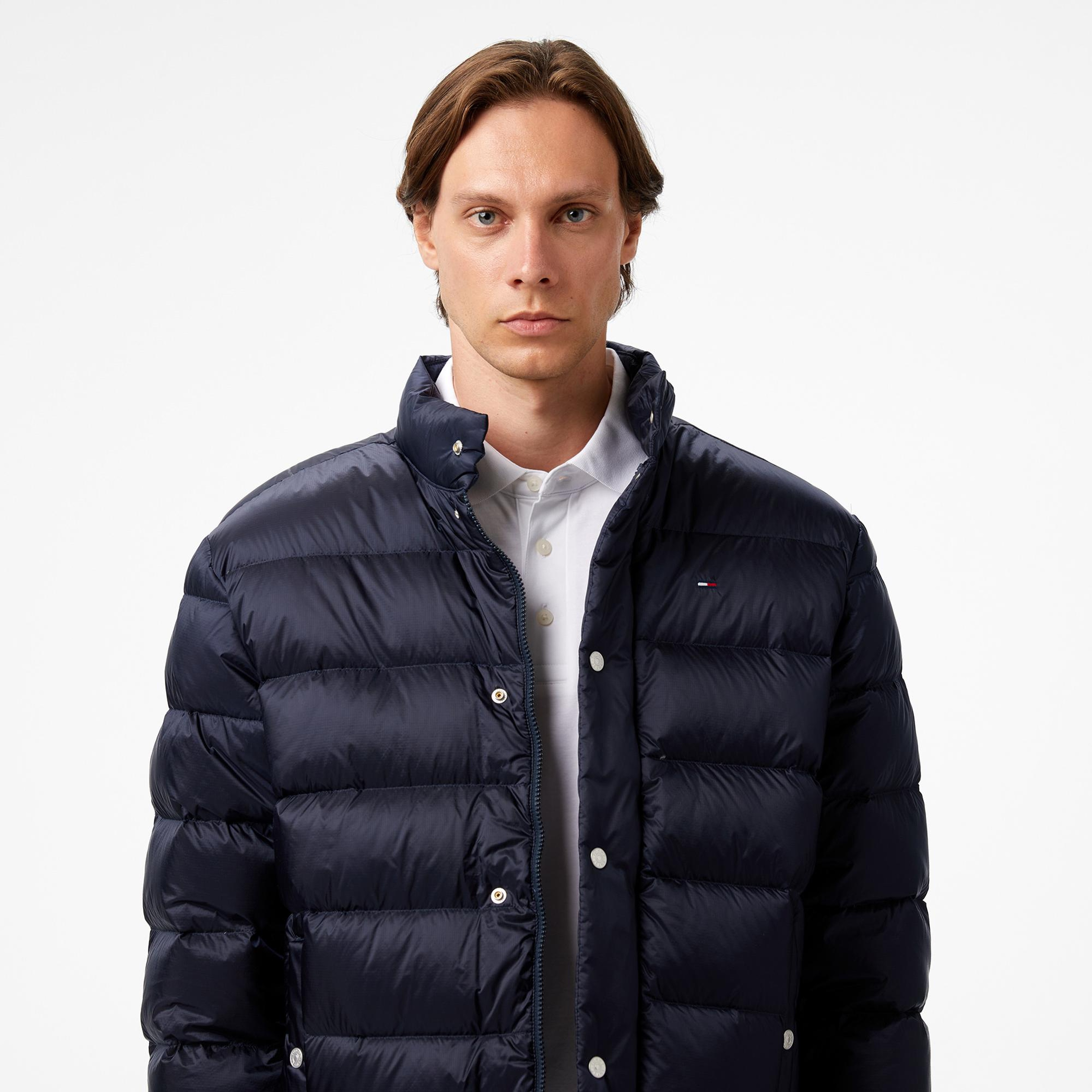 Tommy Jeans Light Down Erkek Puffer Lacivert Mont