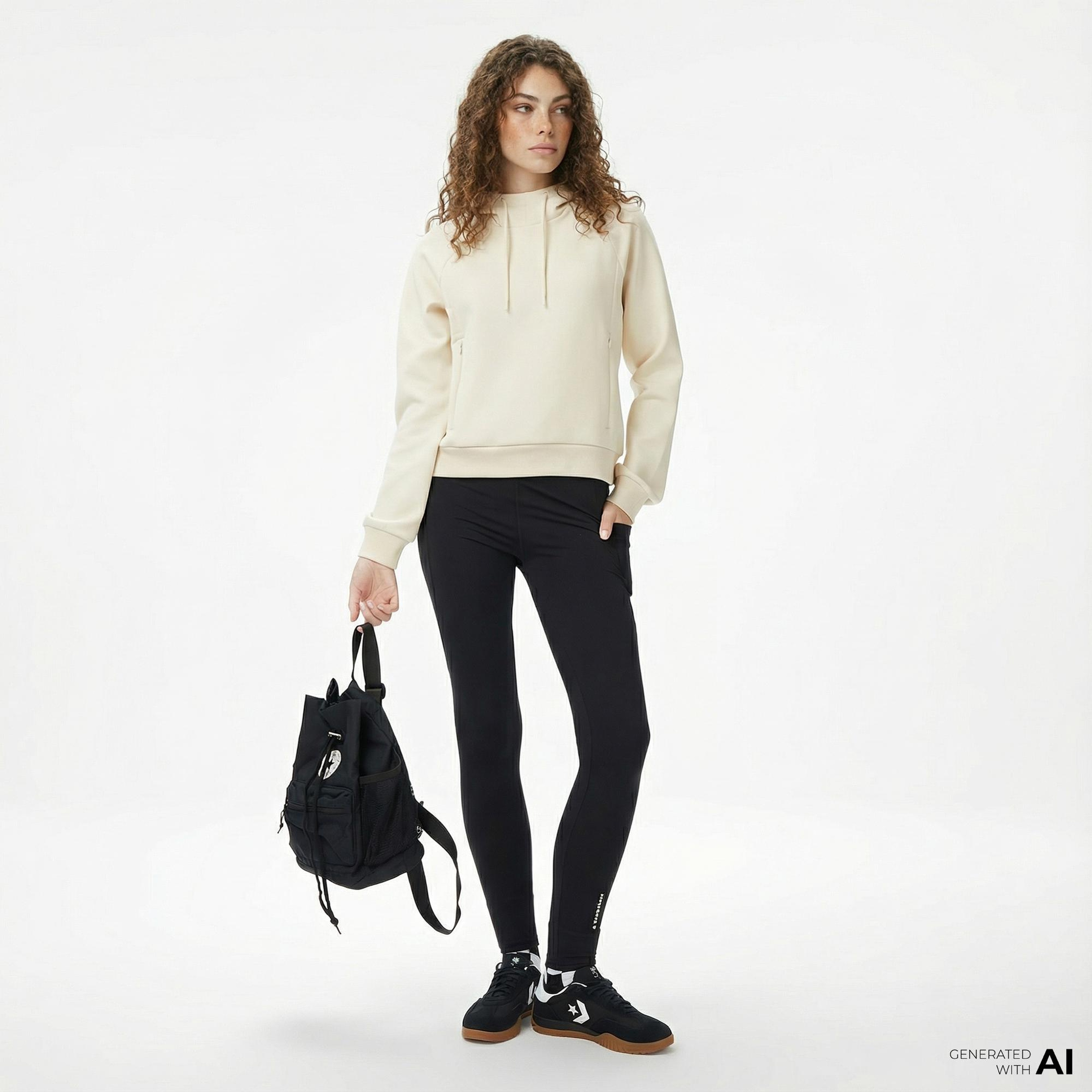 Converse Kadın Krem Sweatshirt