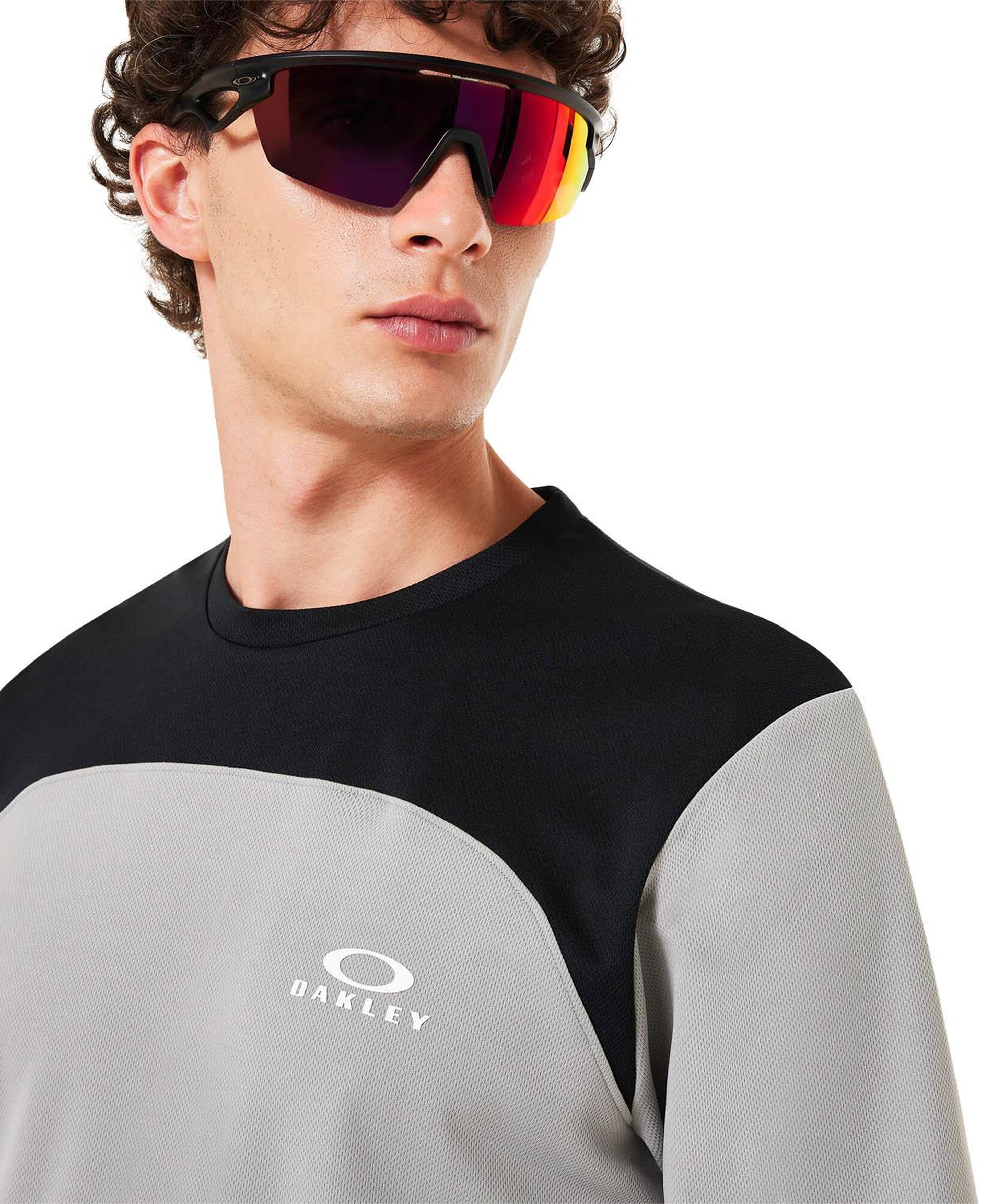 Oakley Free Ride Jersey Erkek Gri Tişört