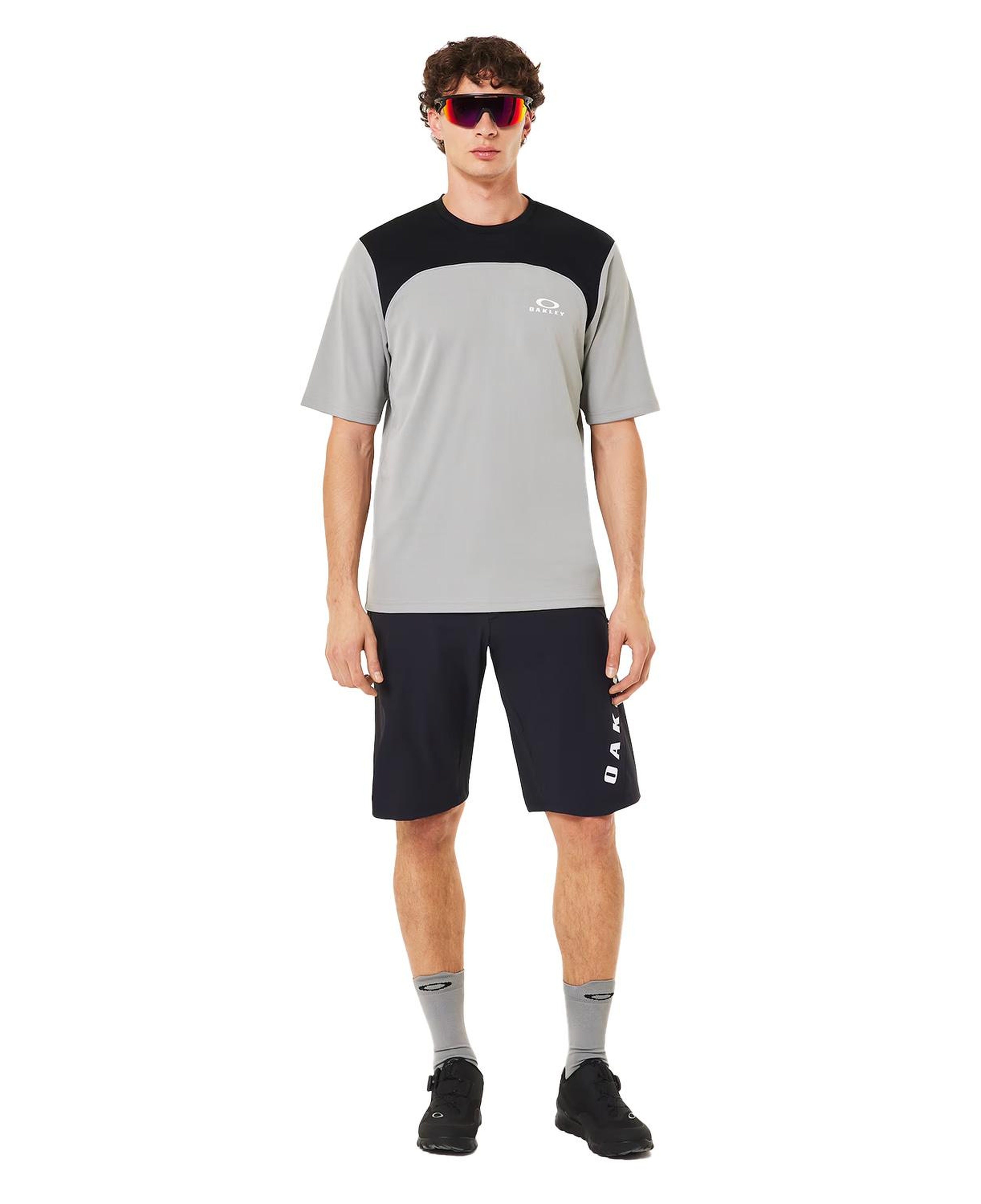 Oakley Free Ride Jersey Erkek Gri Tişört