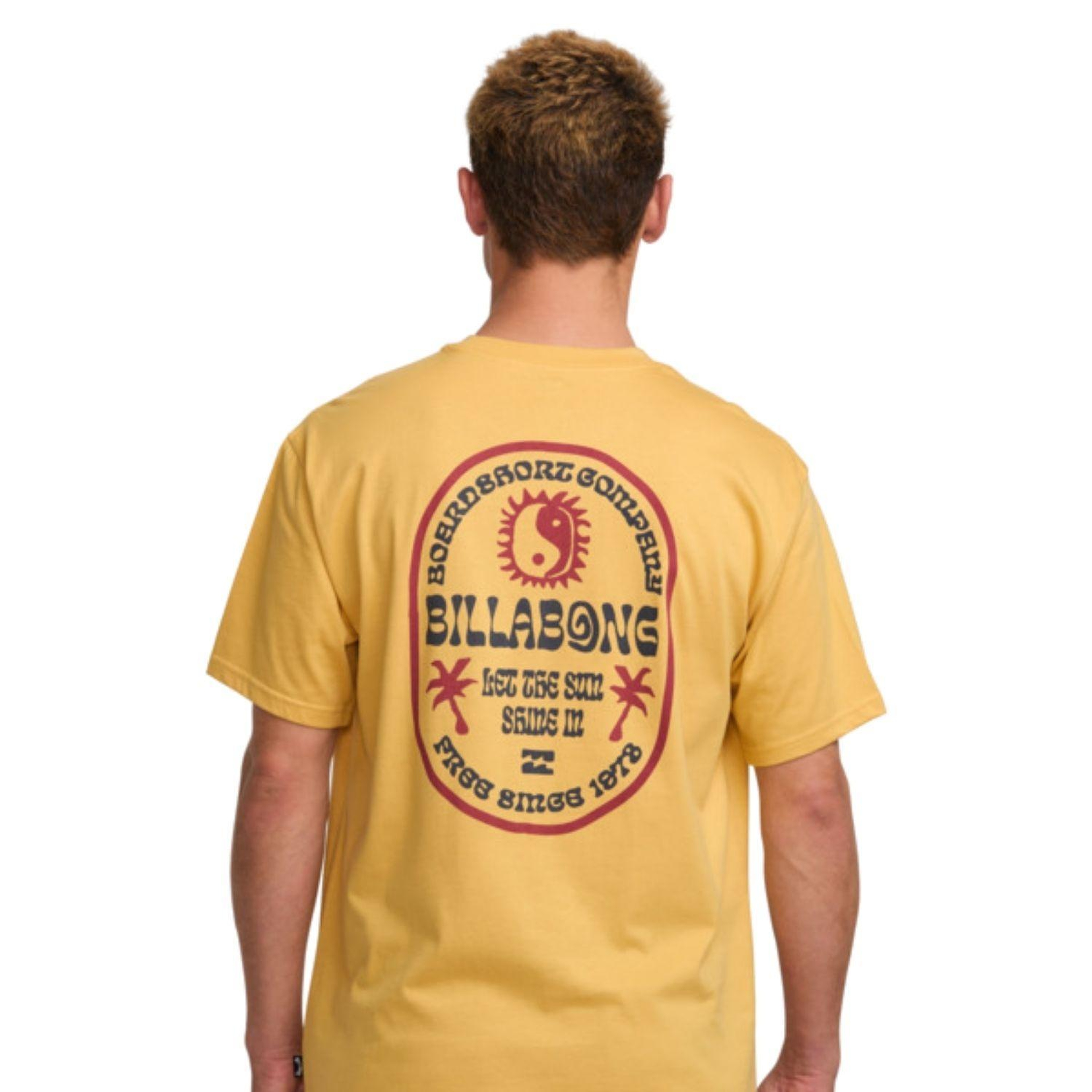 Billabong Sunny Daze Premium Ss Erkek Sarı Tişört