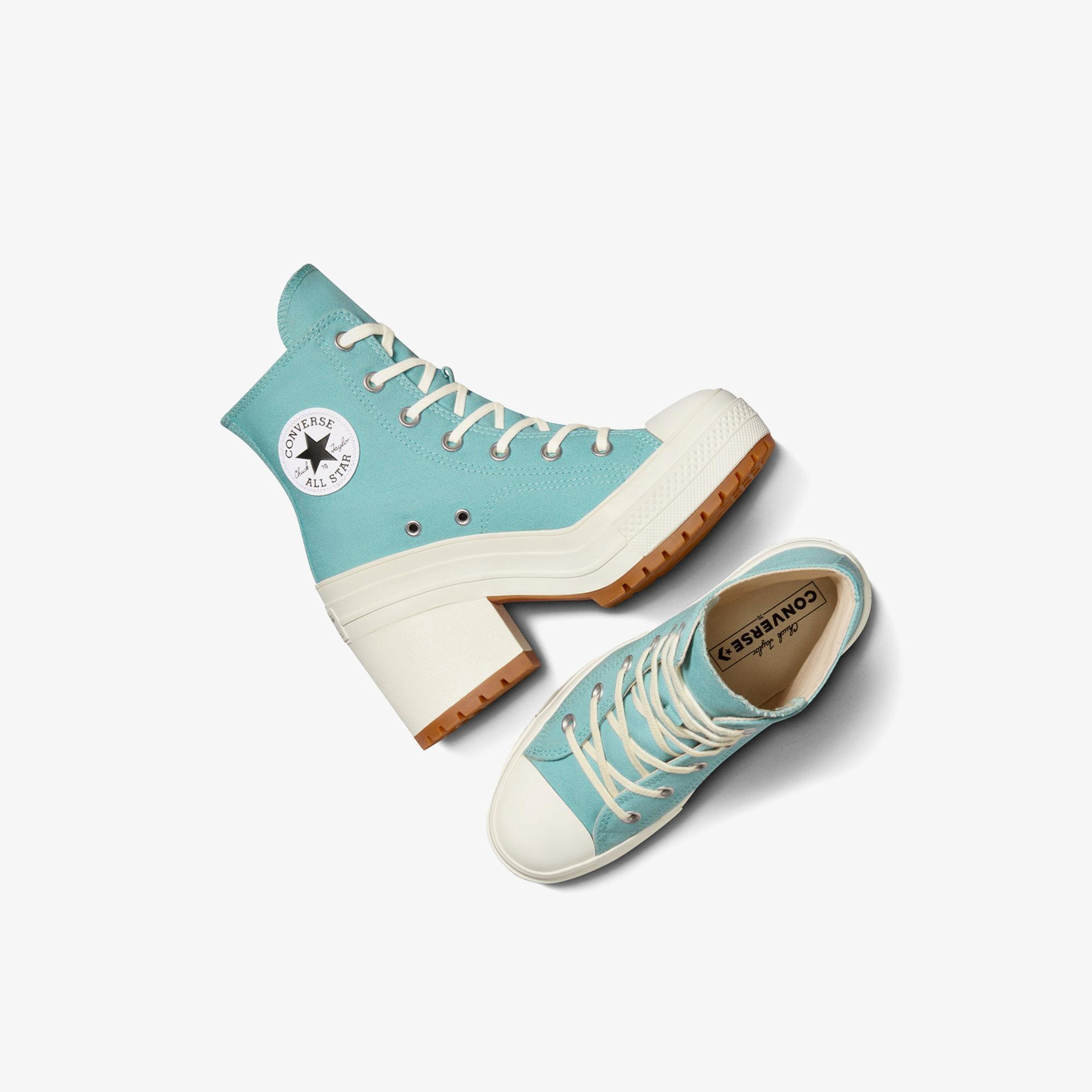 Converse Chuck 70 De Luxe Heel Unisex Mavi Platform Sneaker