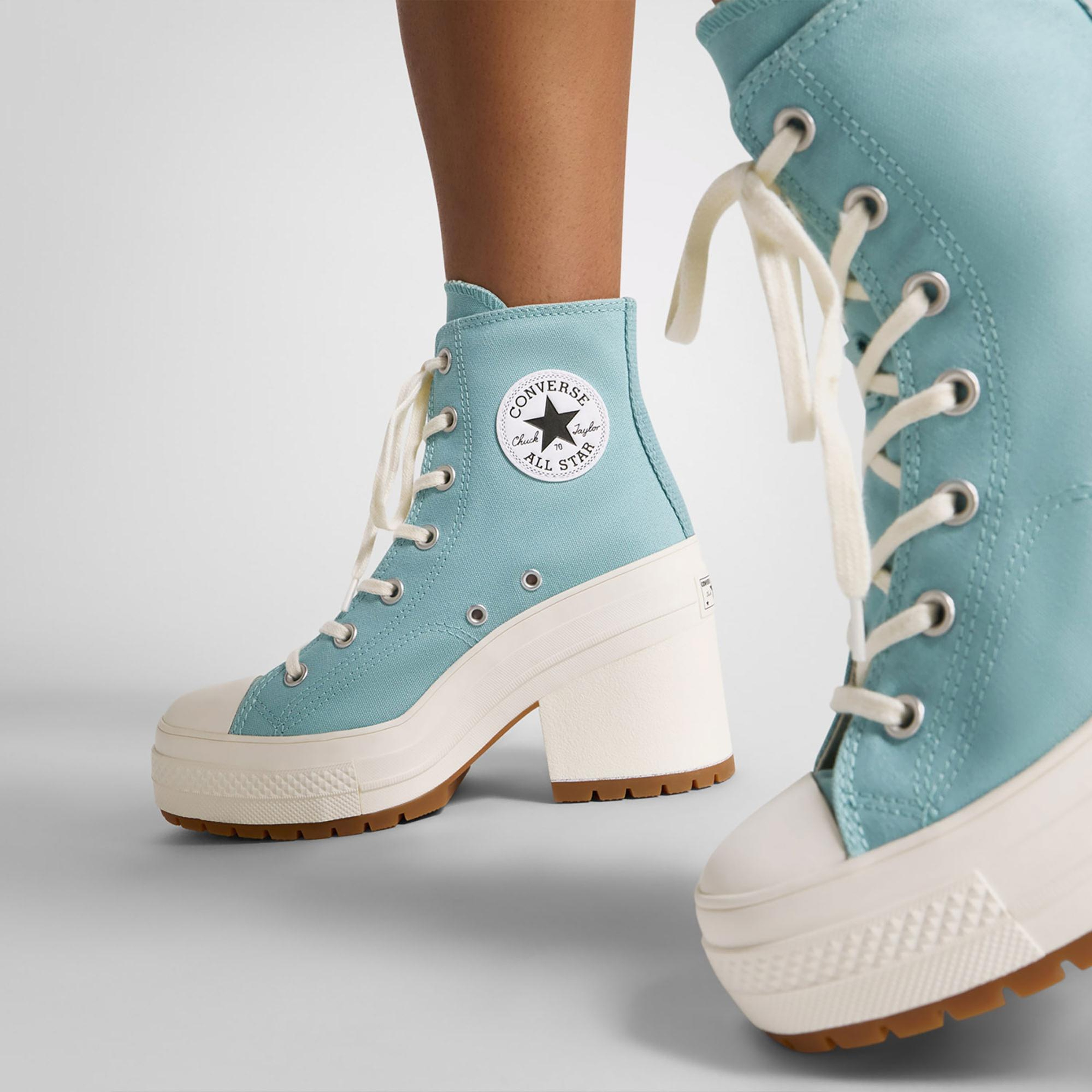 Converse Chuck 70 De Luxe Heel Unisex Mavi Platform Sneaker