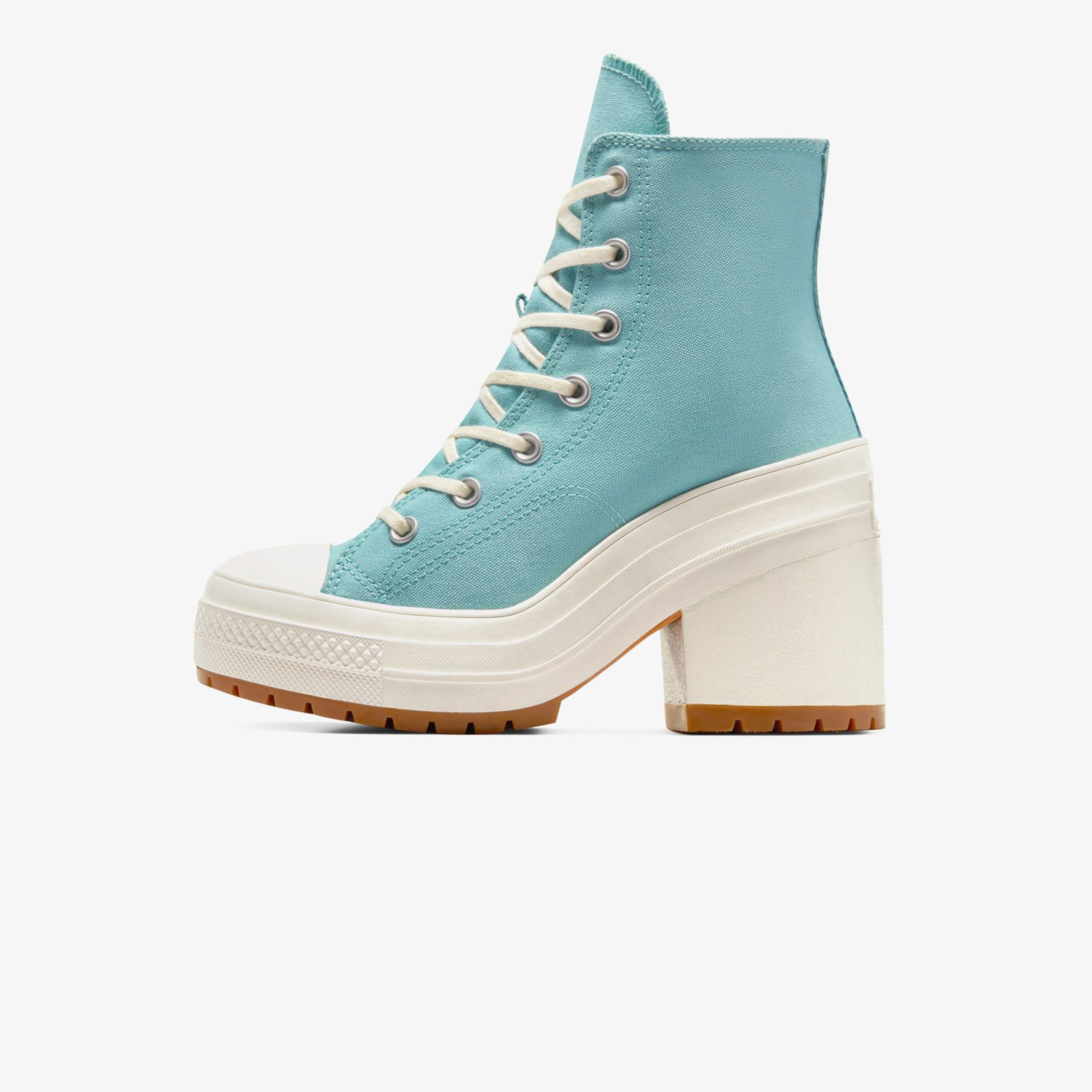 Converse Chuck 70 De Luxe Heel Unisex Mavi Platform Sneaker