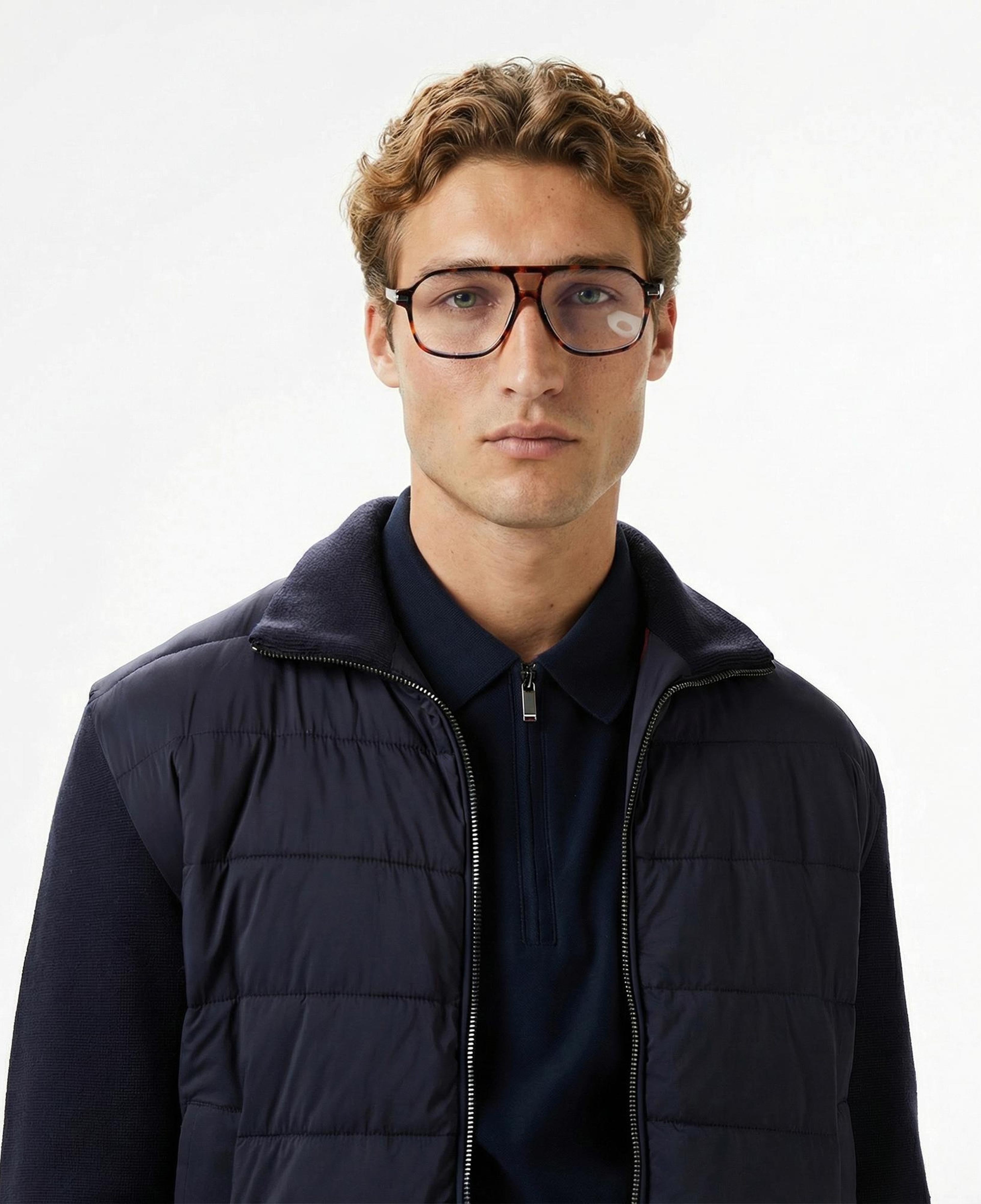 Tommy Hilfiger Mixed Media Erkek Lacivert Ceket