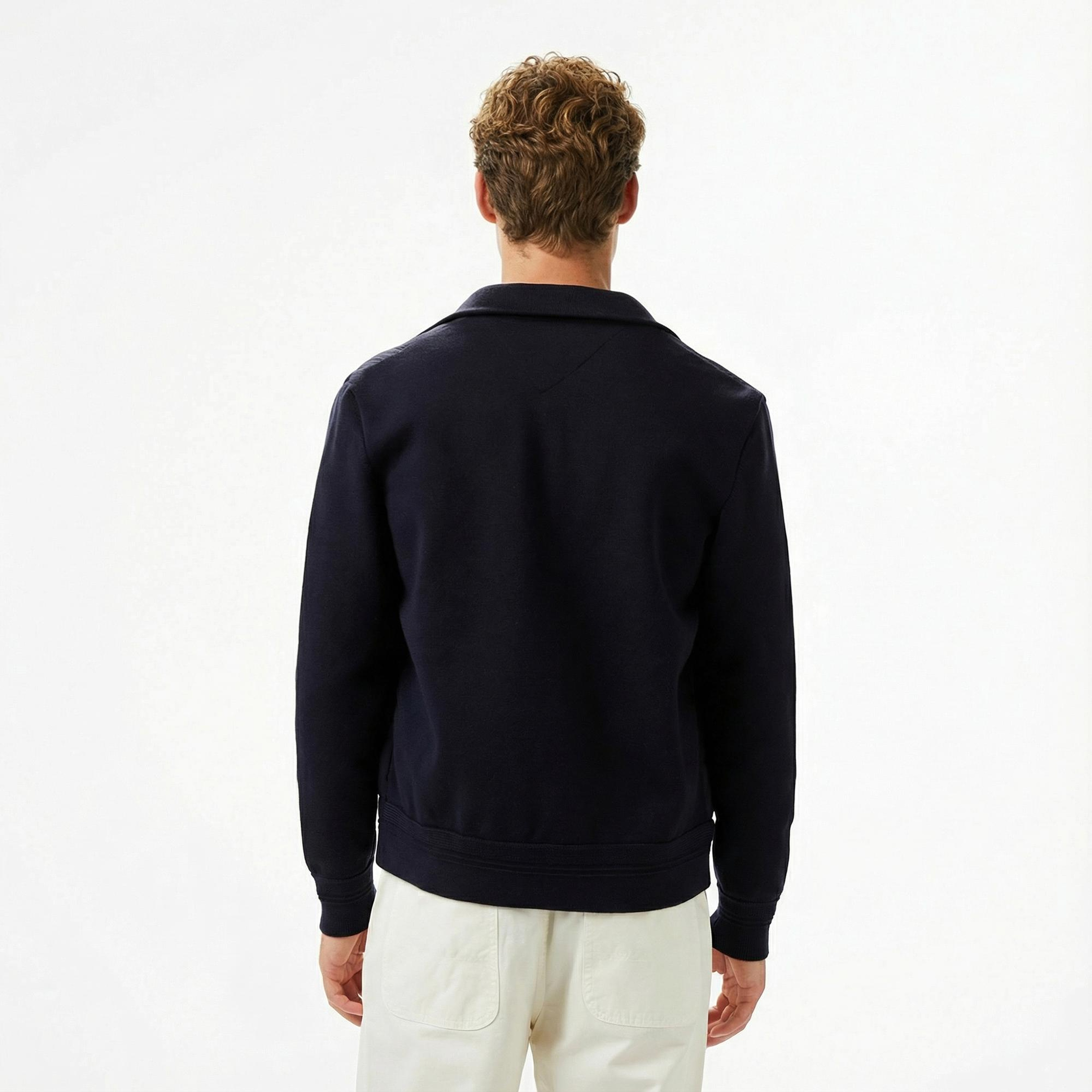 Tommy Hilfiger Mixed Media Erkek Lacivert Ceket