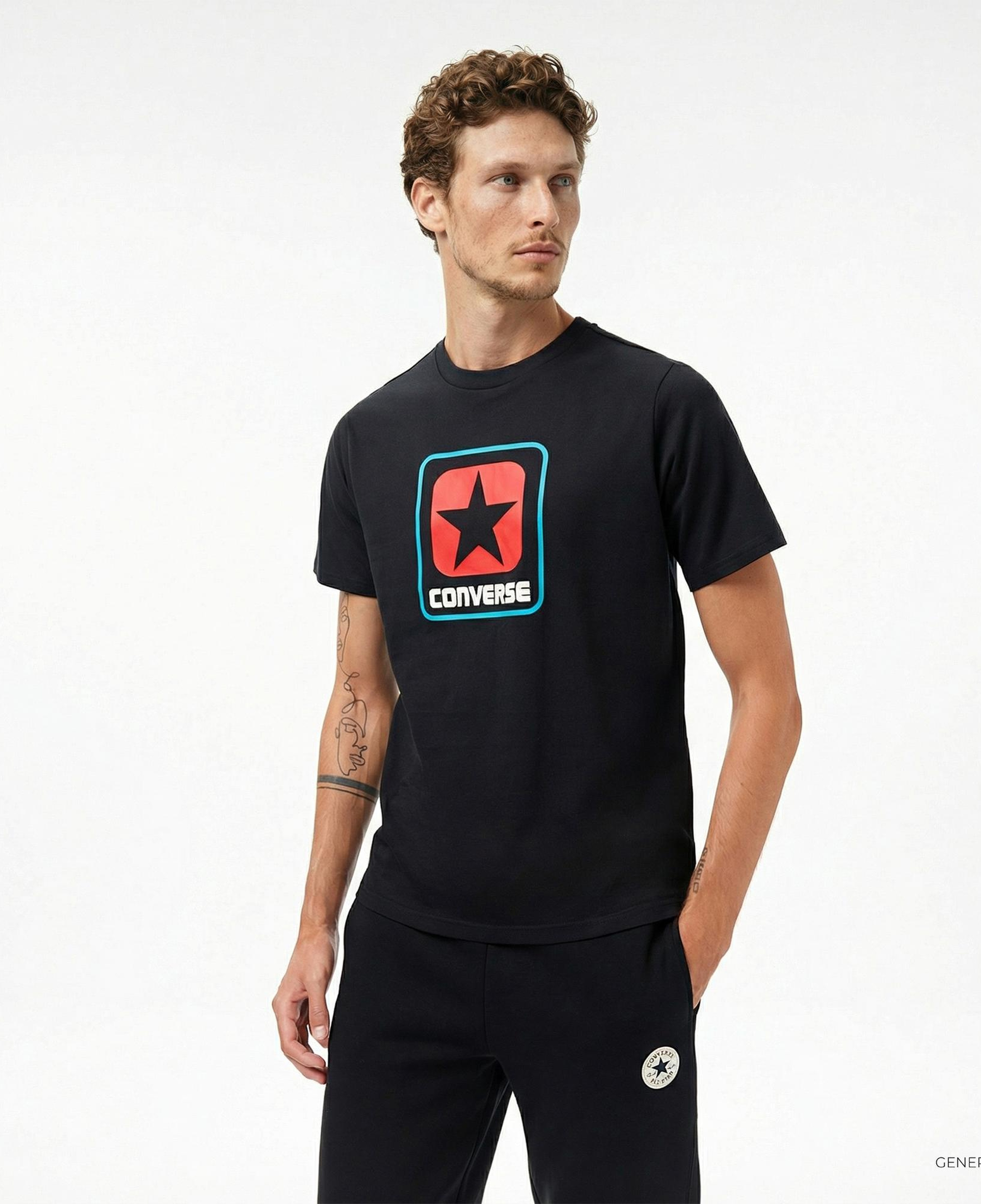 Converse Erkek Siyah T-Shirt