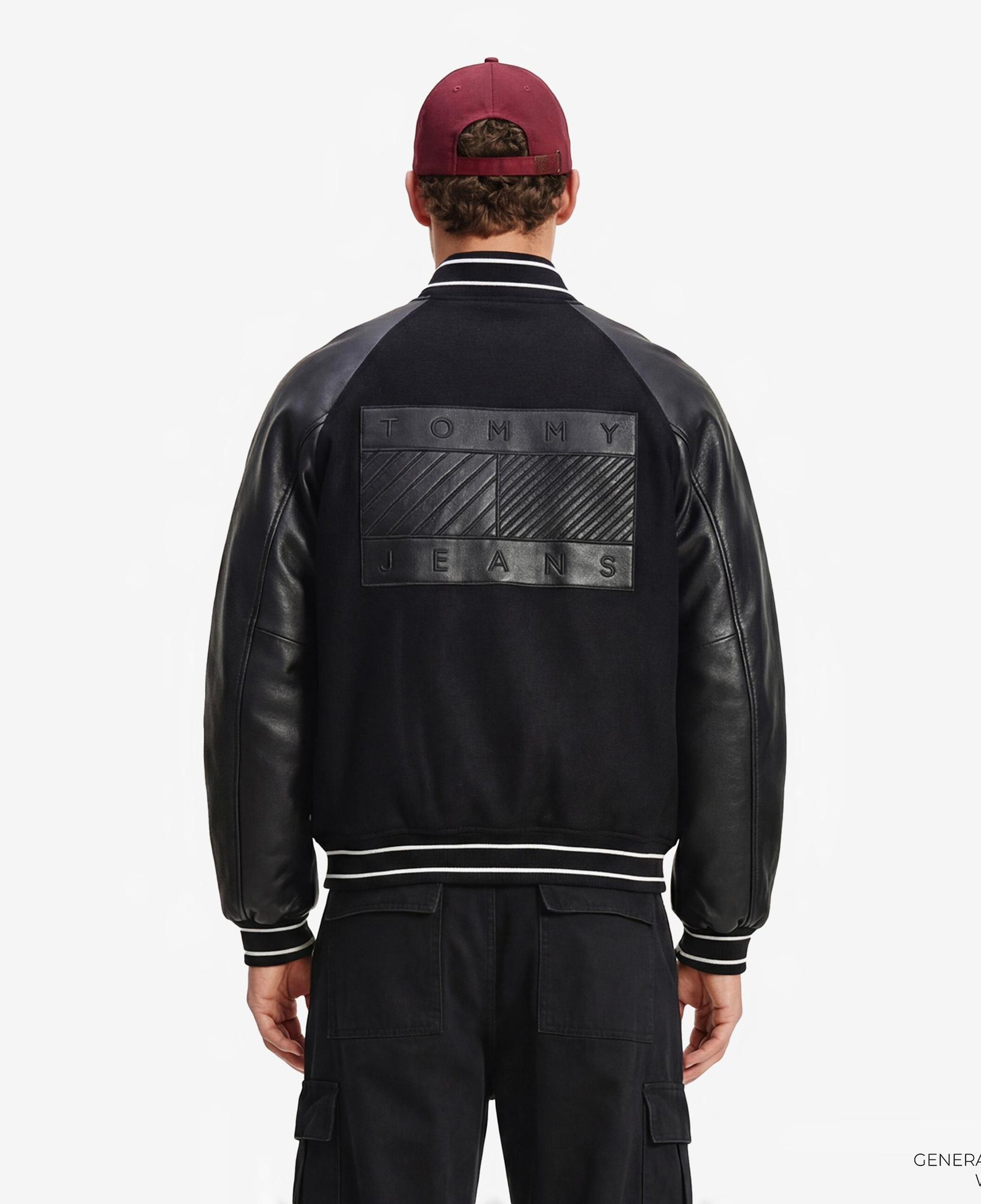 Tommy Hilfiger Varsity Erkek Siyah Ceket