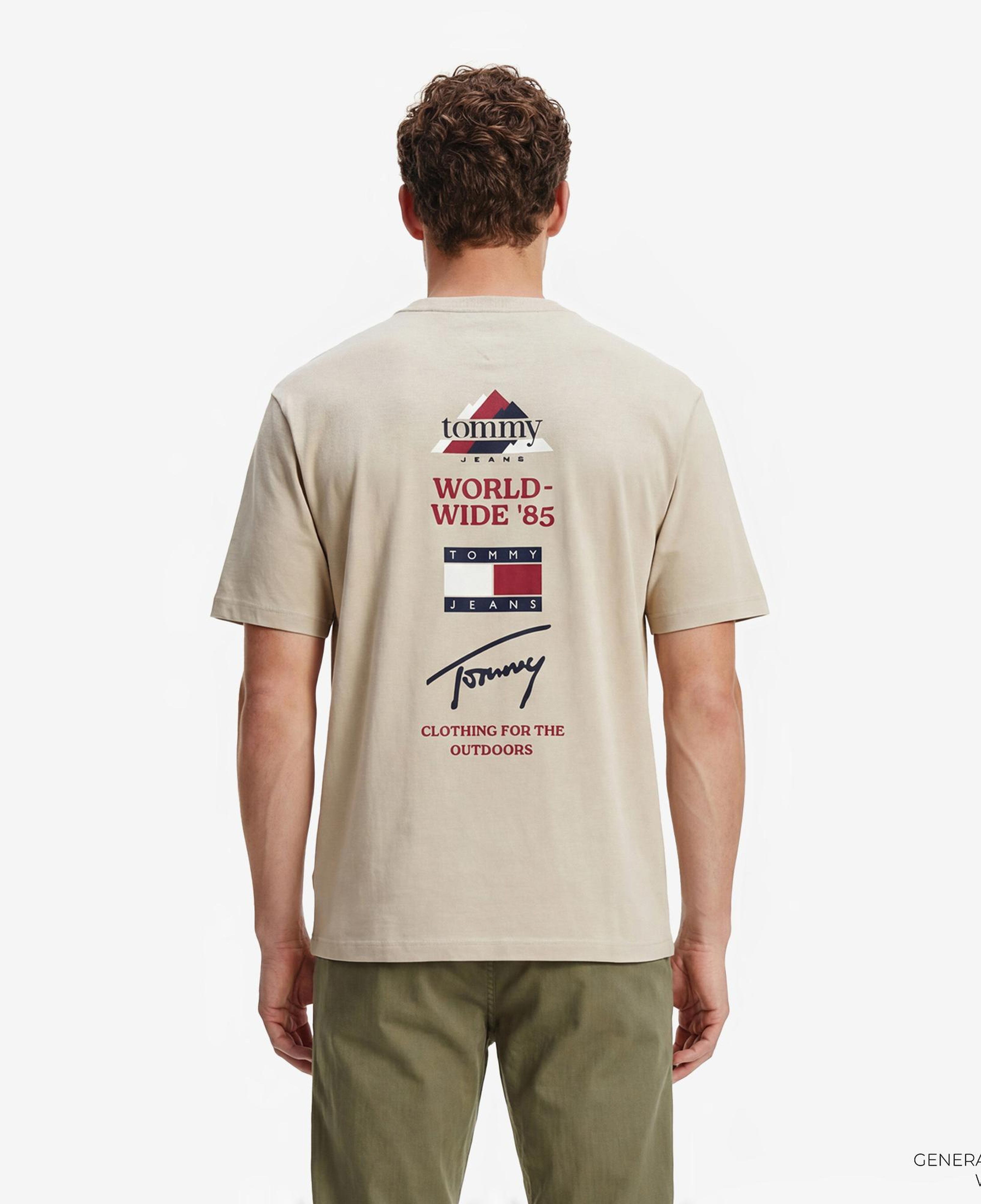 Tommy Hilfiger Outdoor Erkek Bej T-Shirt
