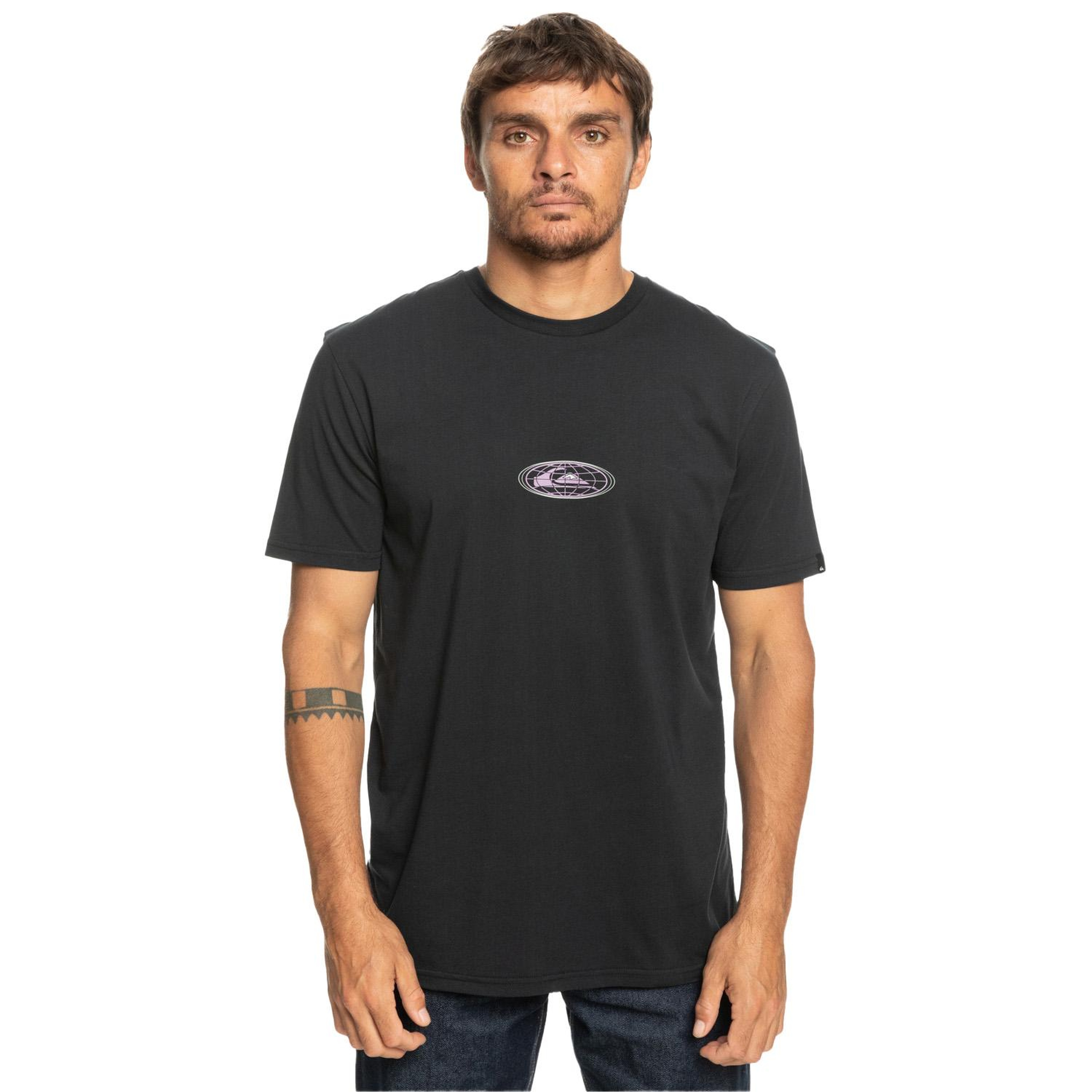 Quiksilver Onthegrid Erkek Siyah Tişört