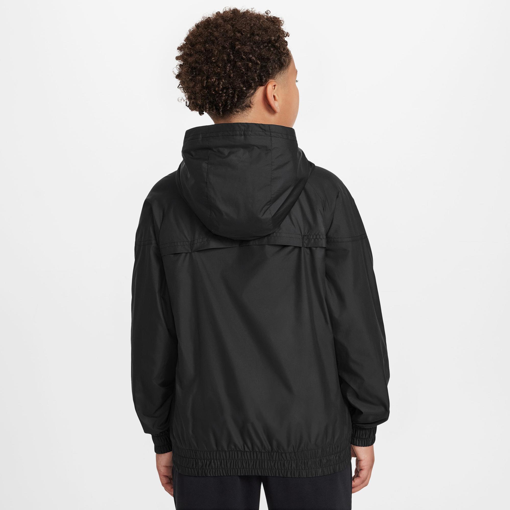 Nike Sportswear Windrunner Çocuk Siyah Yağmurluk