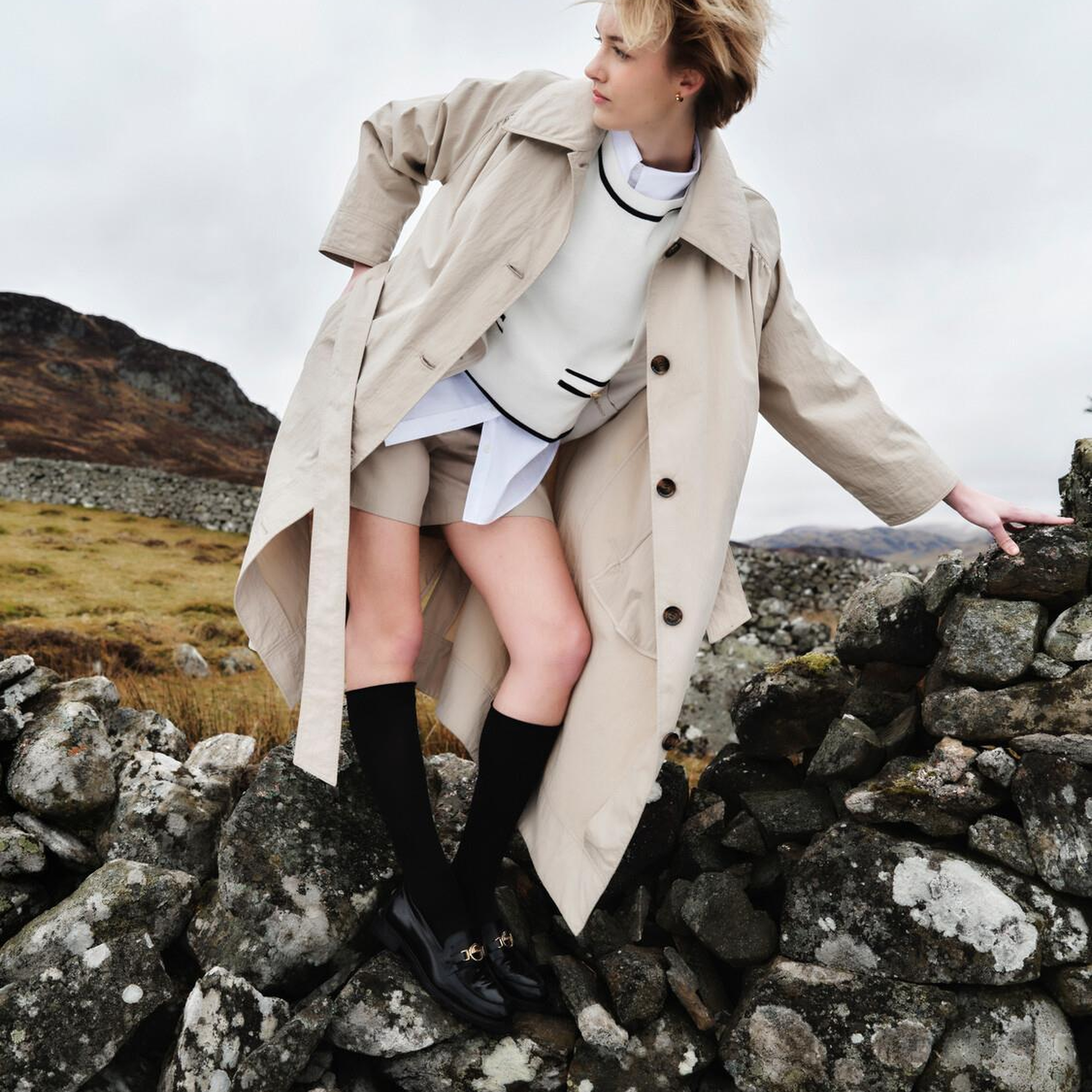 Barbour Garbo Showerproof Trençkot