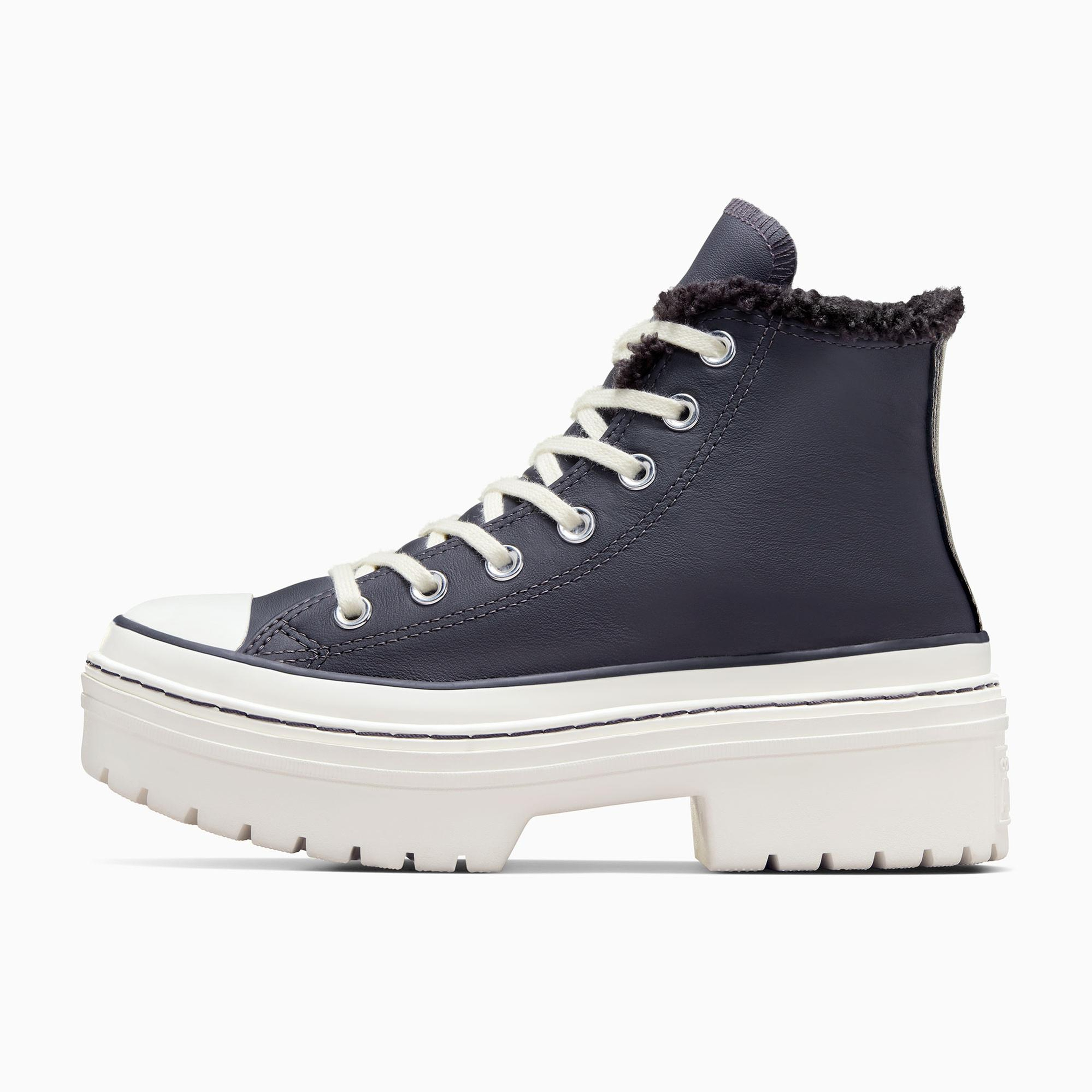 Converse Chuck Taylor All Star Lugged Lift Kadın Lacivert Deri Platform Bot