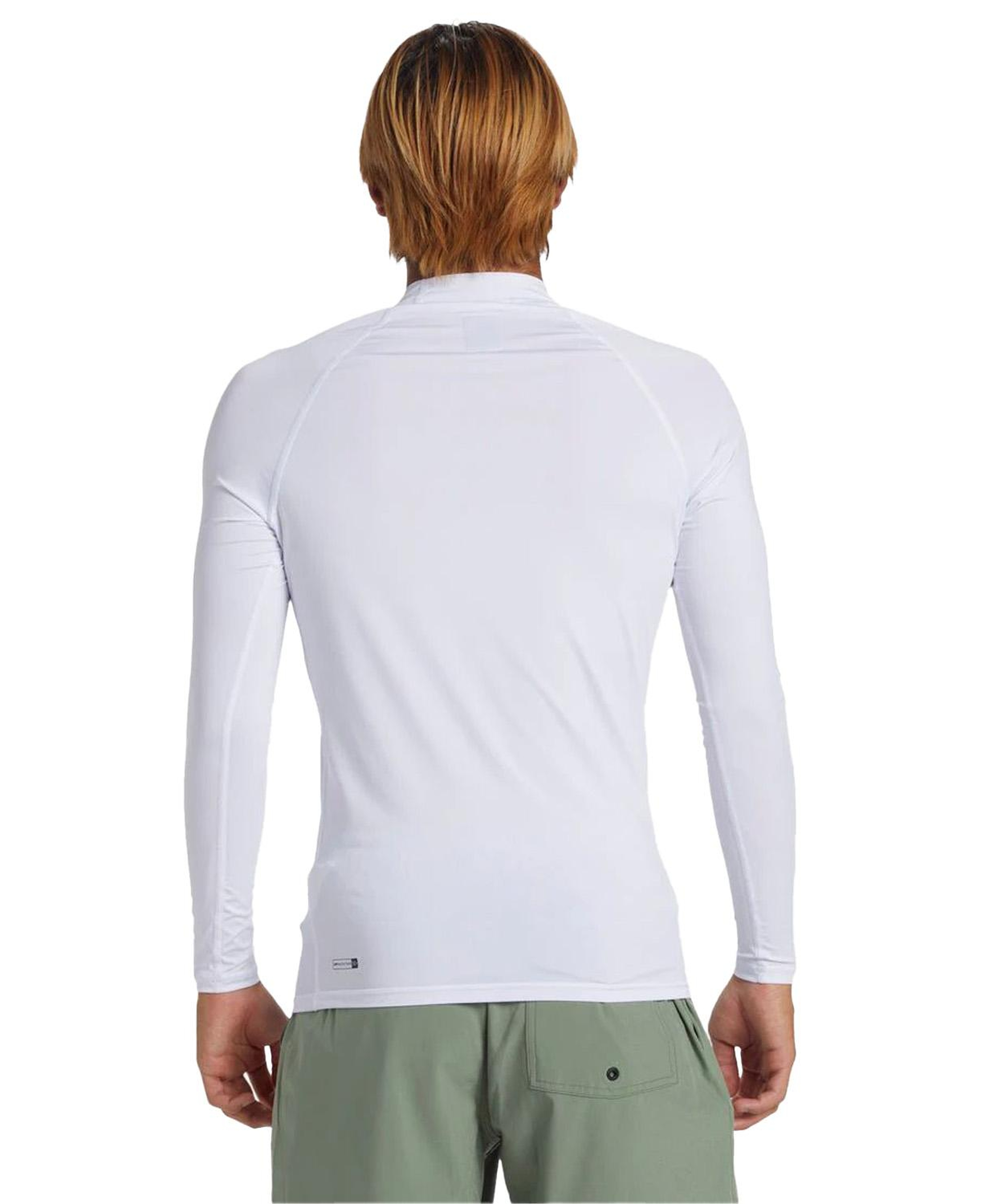 Quiksilver Everyday Upf50 Ls Erkek Beyaz Likra