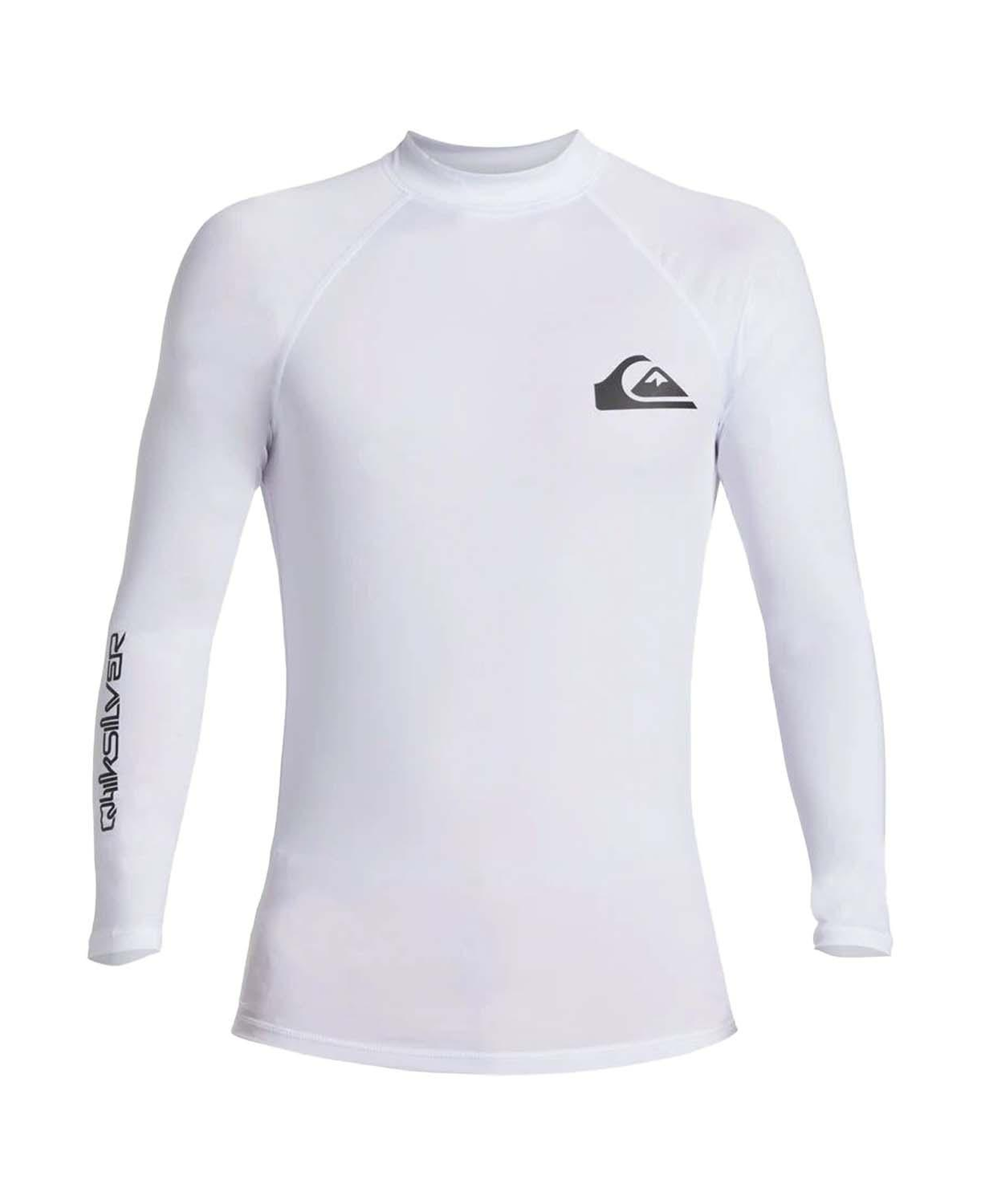 Quiksilver Everyday Upf50 Ls Erkek Beyaz Likra