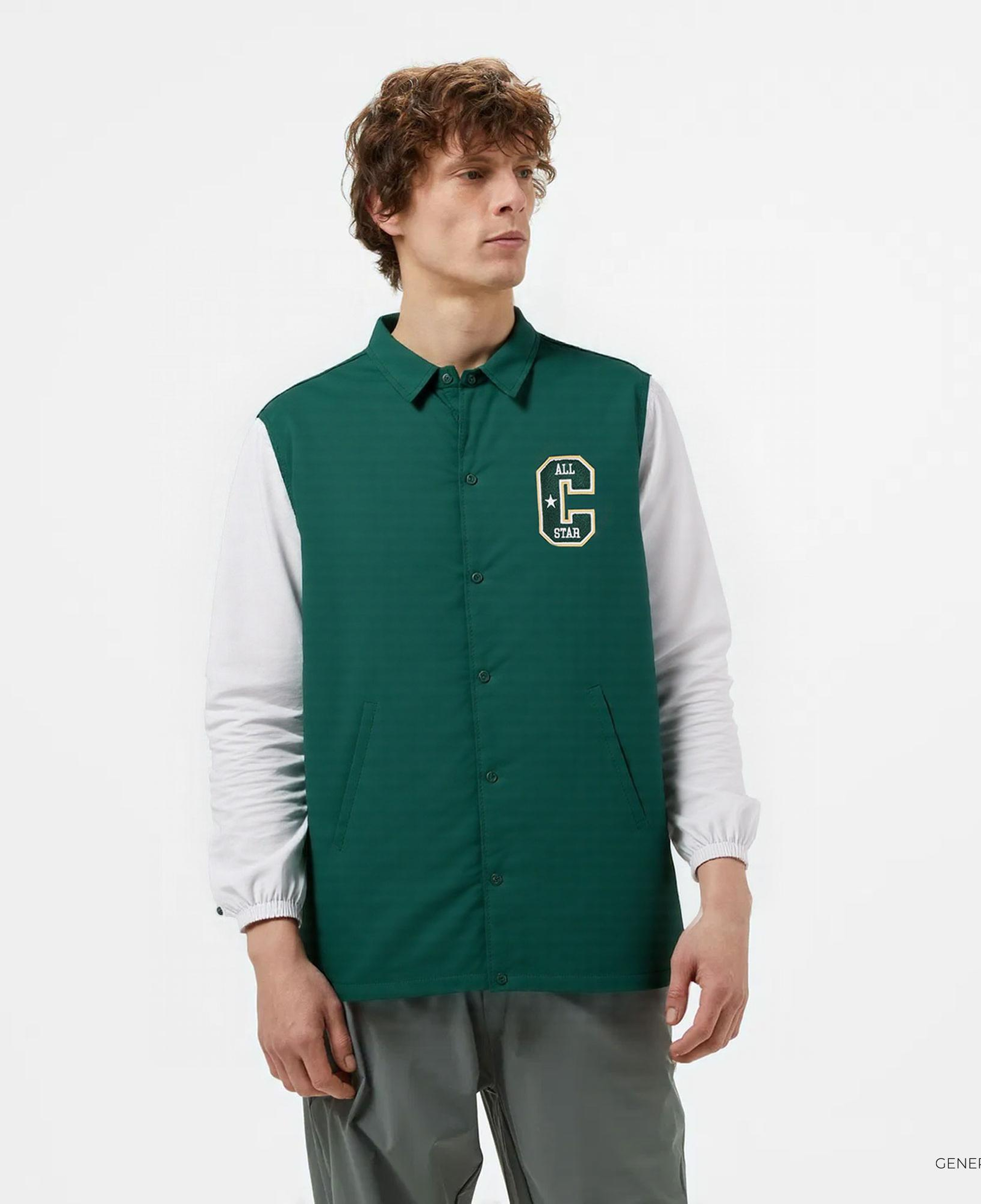 Converse Erkek Renk Bloklu Yeşil Yağmurluk