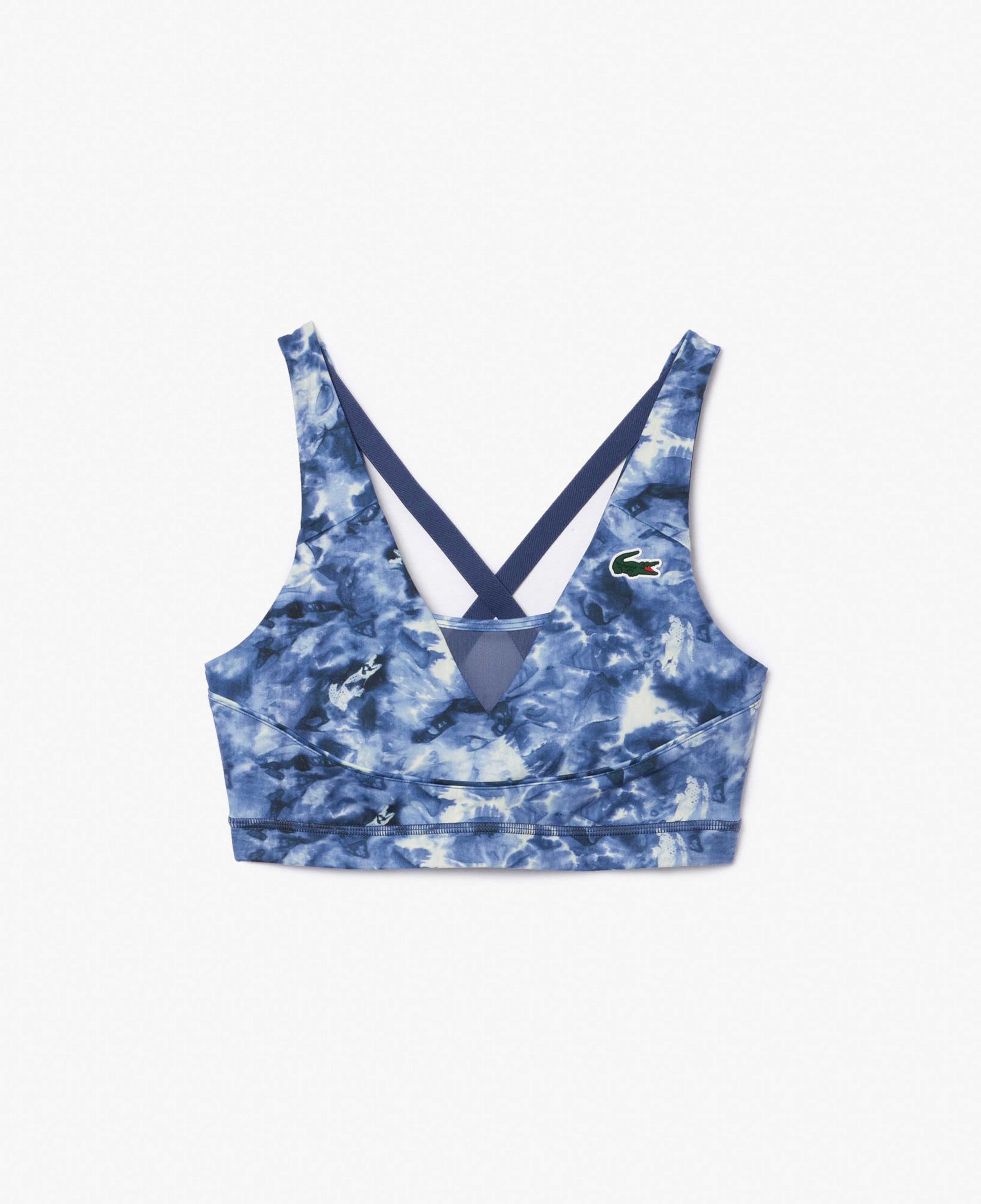 Lacoste Kadın Desenli Mavi Bra