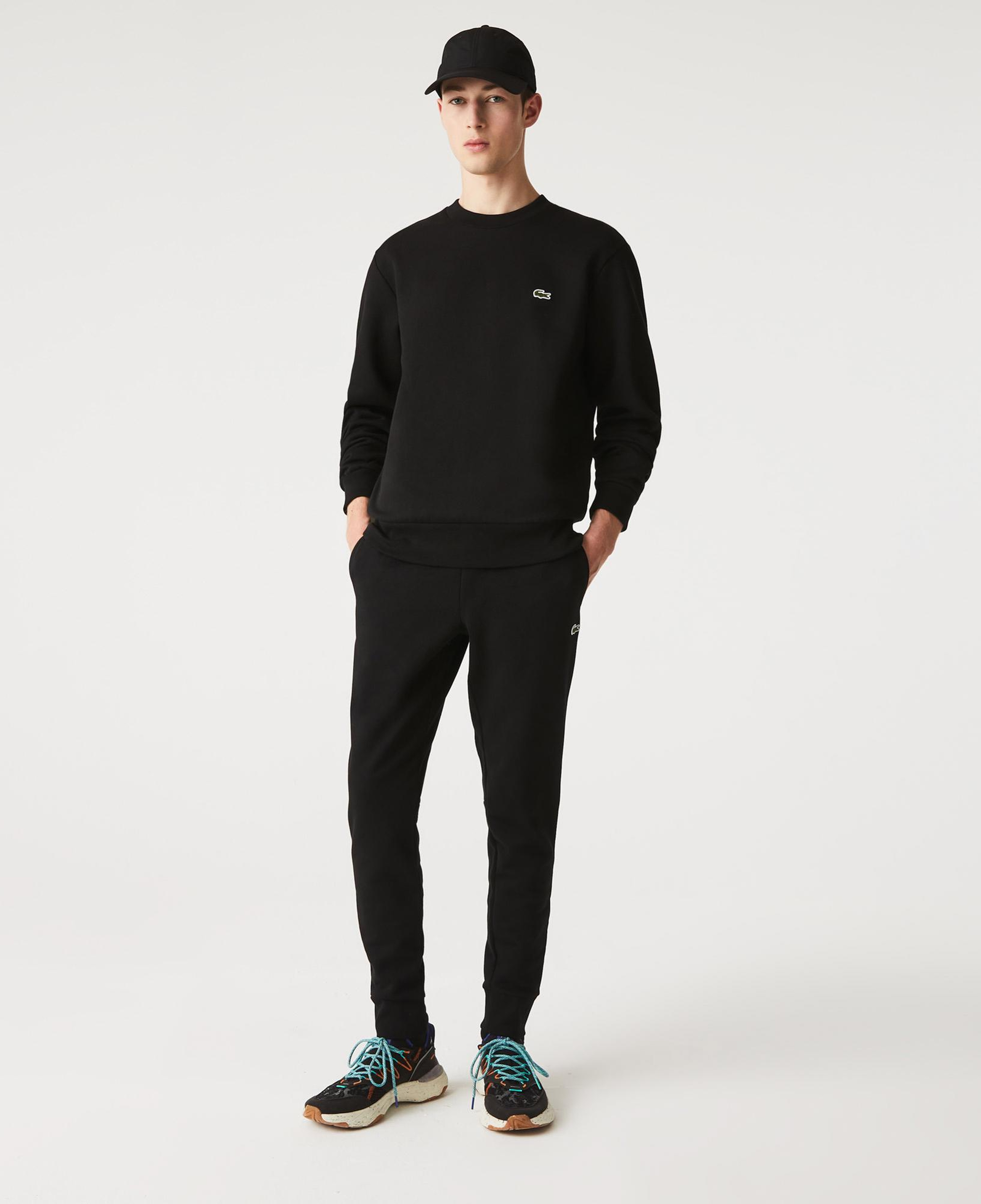 Erkek Classic Fit Bisiklet Yaka Siyah Sweatshirt