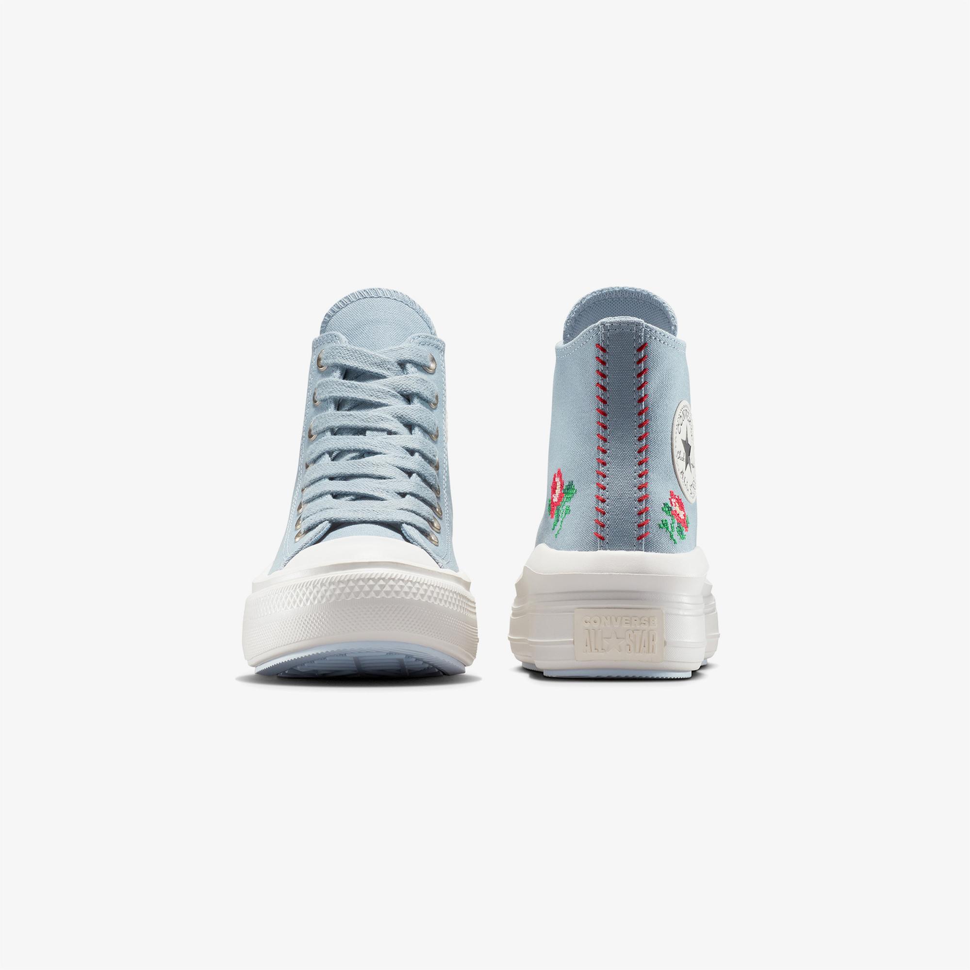 Converse Chuck Taylor All Star Motion Rose Kadın Mavi Platform Sneaker