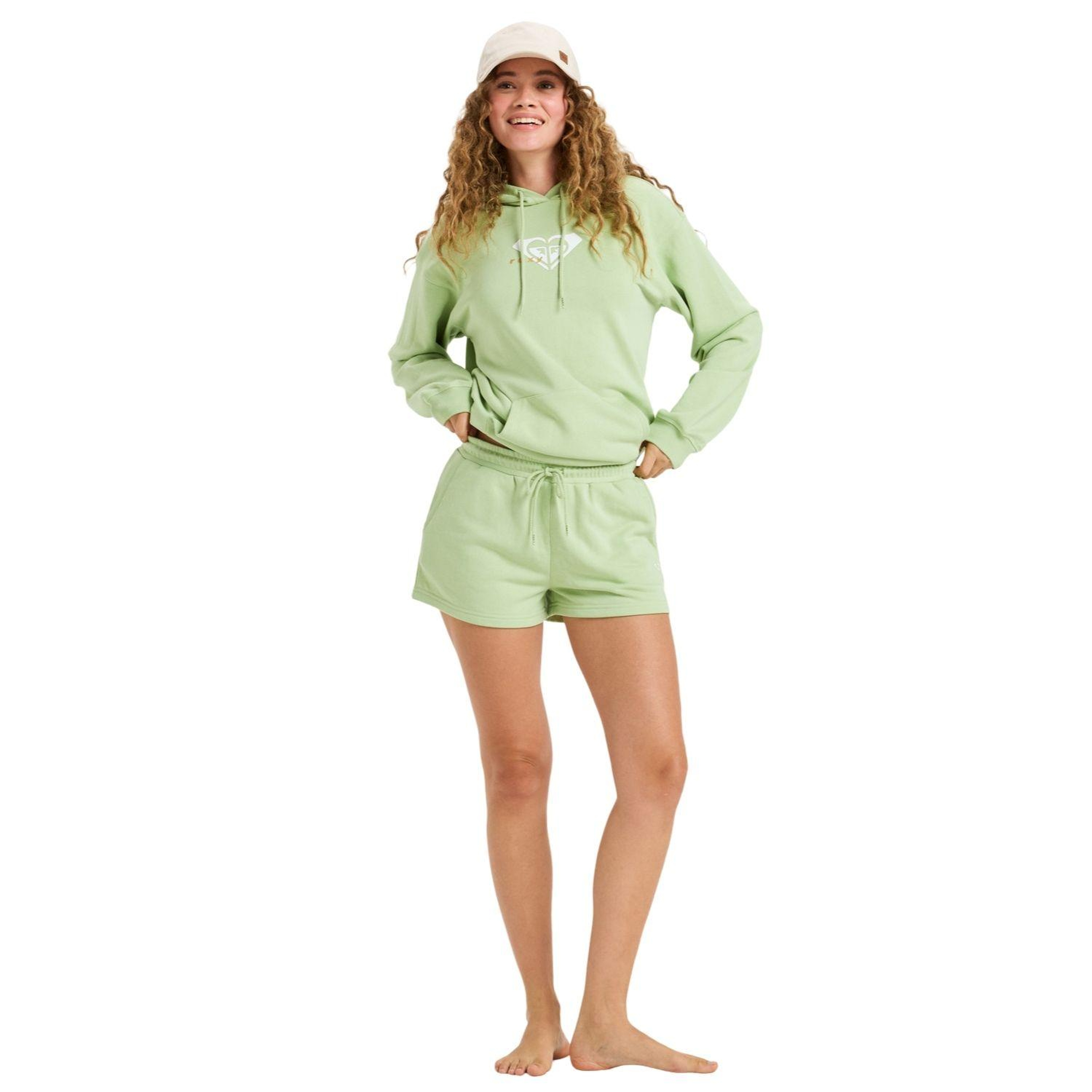 Roxy Surf Stoked Short Terry Kadın Yeşil Şort