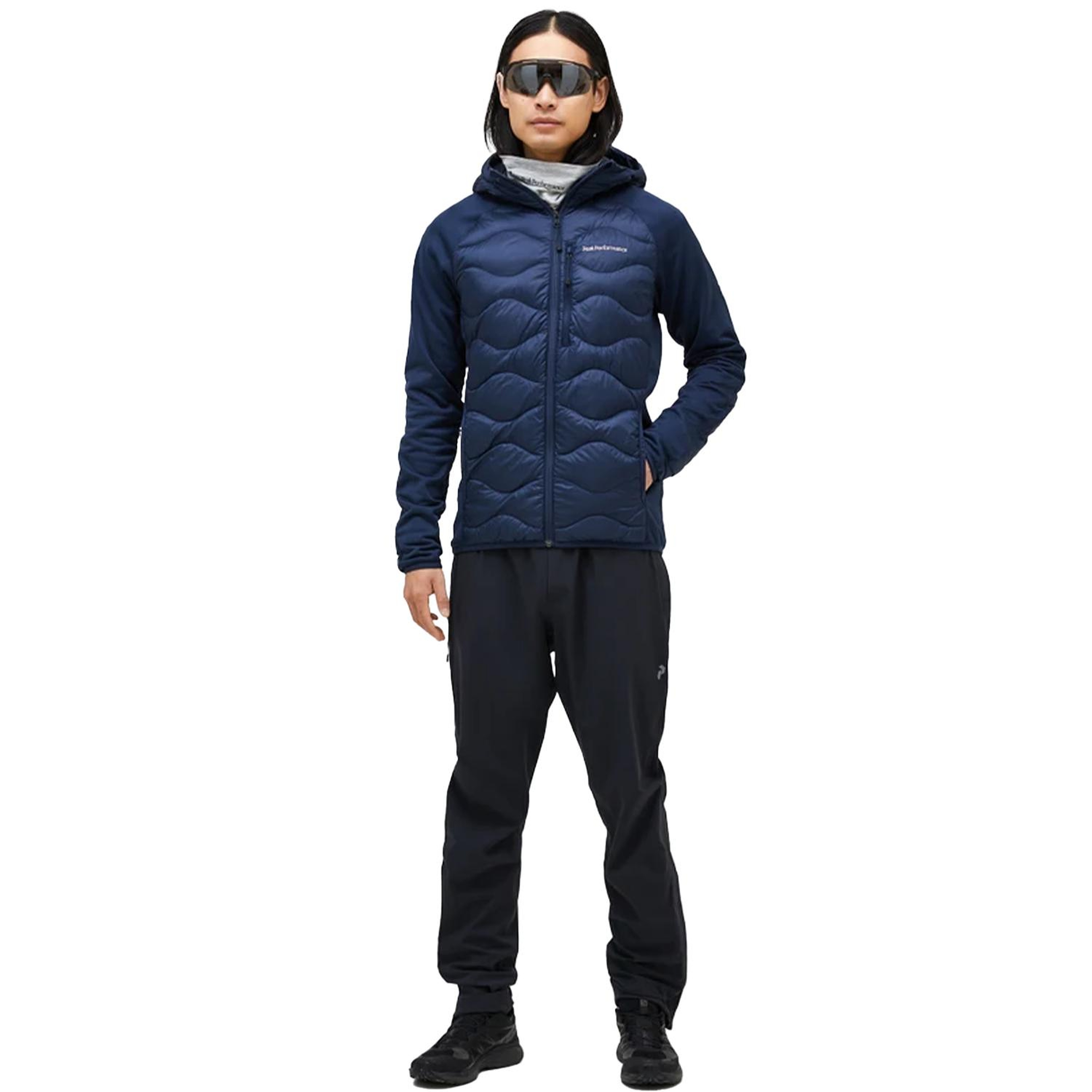 Peak Performance Helium Down Hybrid Hood Erkek Mavi Outdoor Ceketi