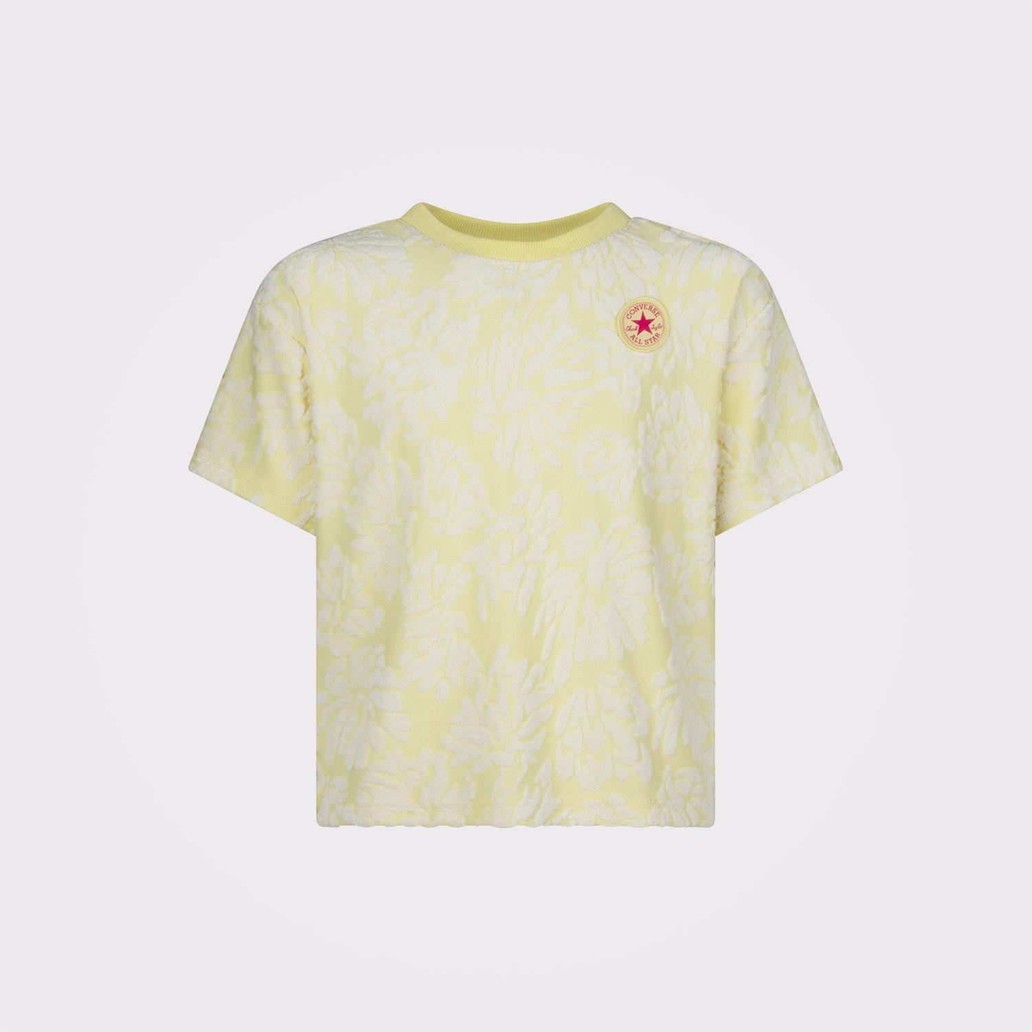 Converse Jacquard Dolman Çocuk Sarı T-Shirt