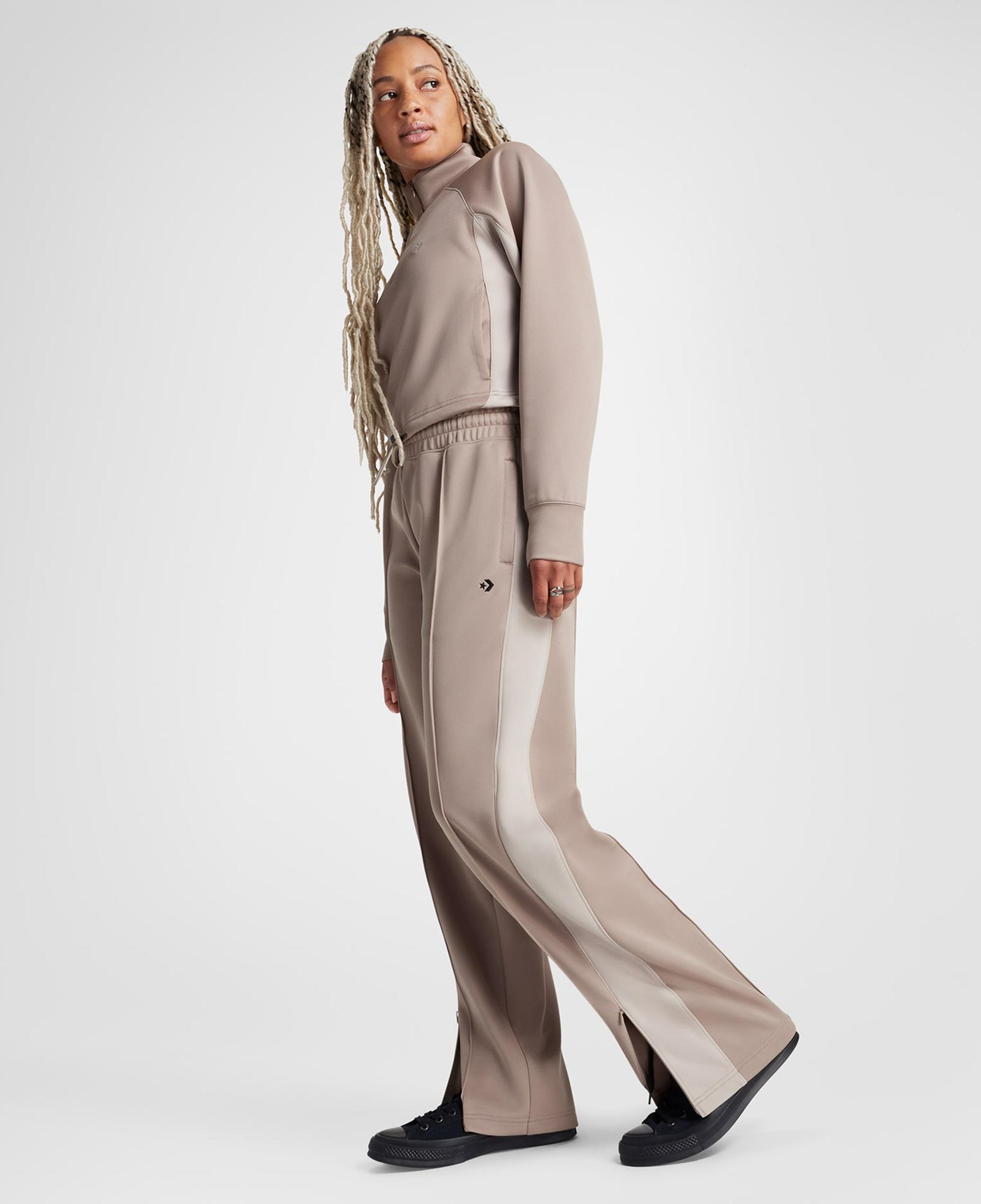 Converse Kadın Renk Bloklu Bej Eşofman Altı