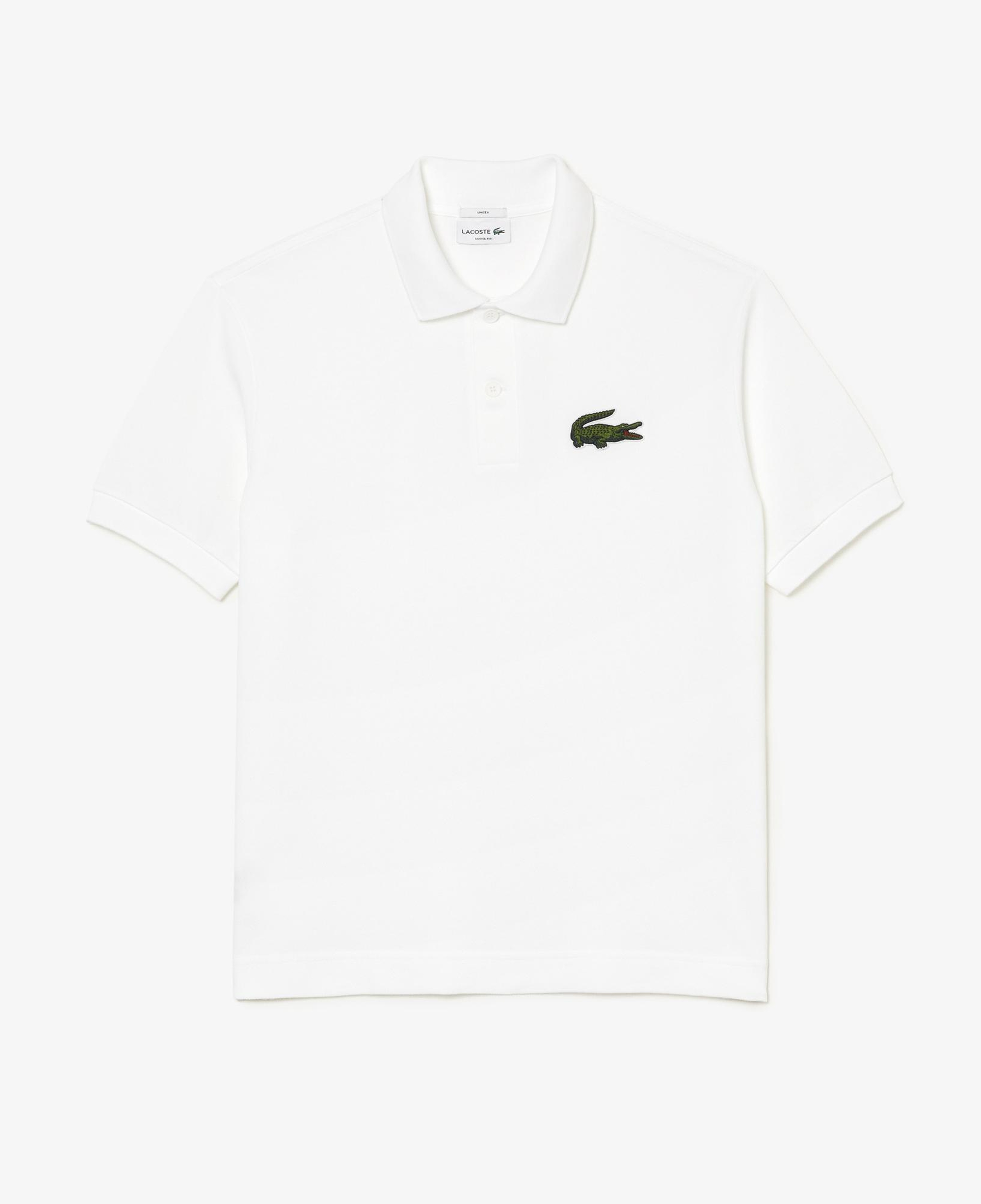 Lacoste Unisex Loose Fit Beyaz Polo