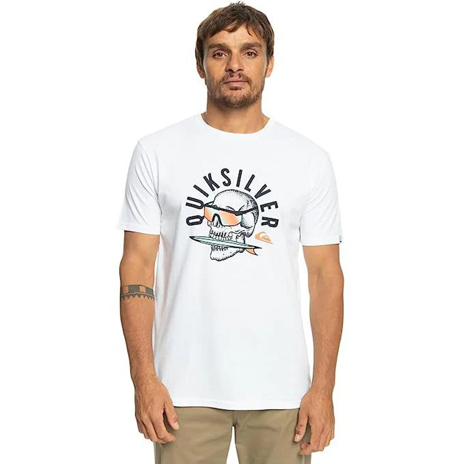 Quiksilver Qsrockinskull Erkek Renkli Tişört