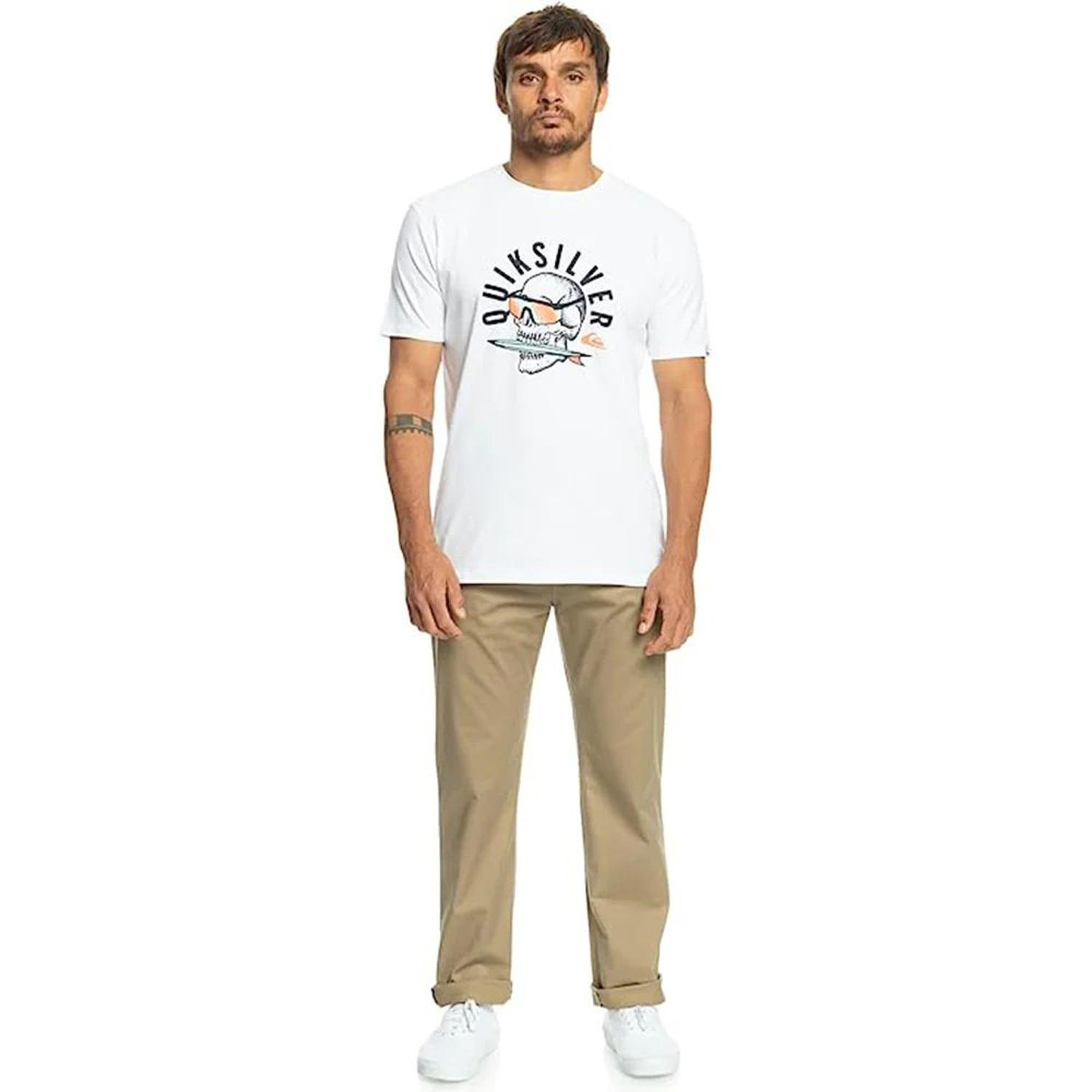Quiksilver Qsrockinskull Erkek Renkli Tişört