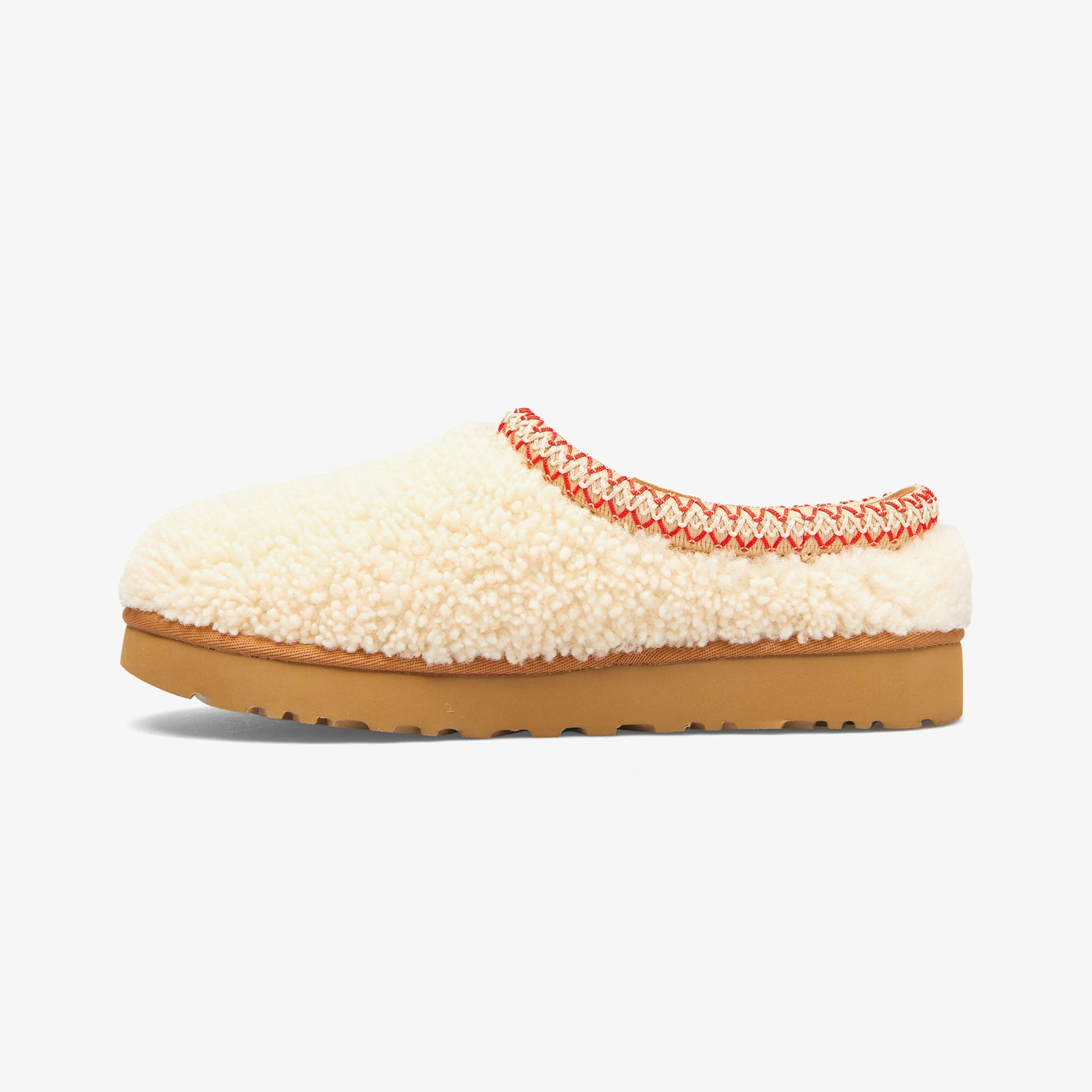 UGG Tasman Maxi Curly Kadın Krem Rengi Terlik