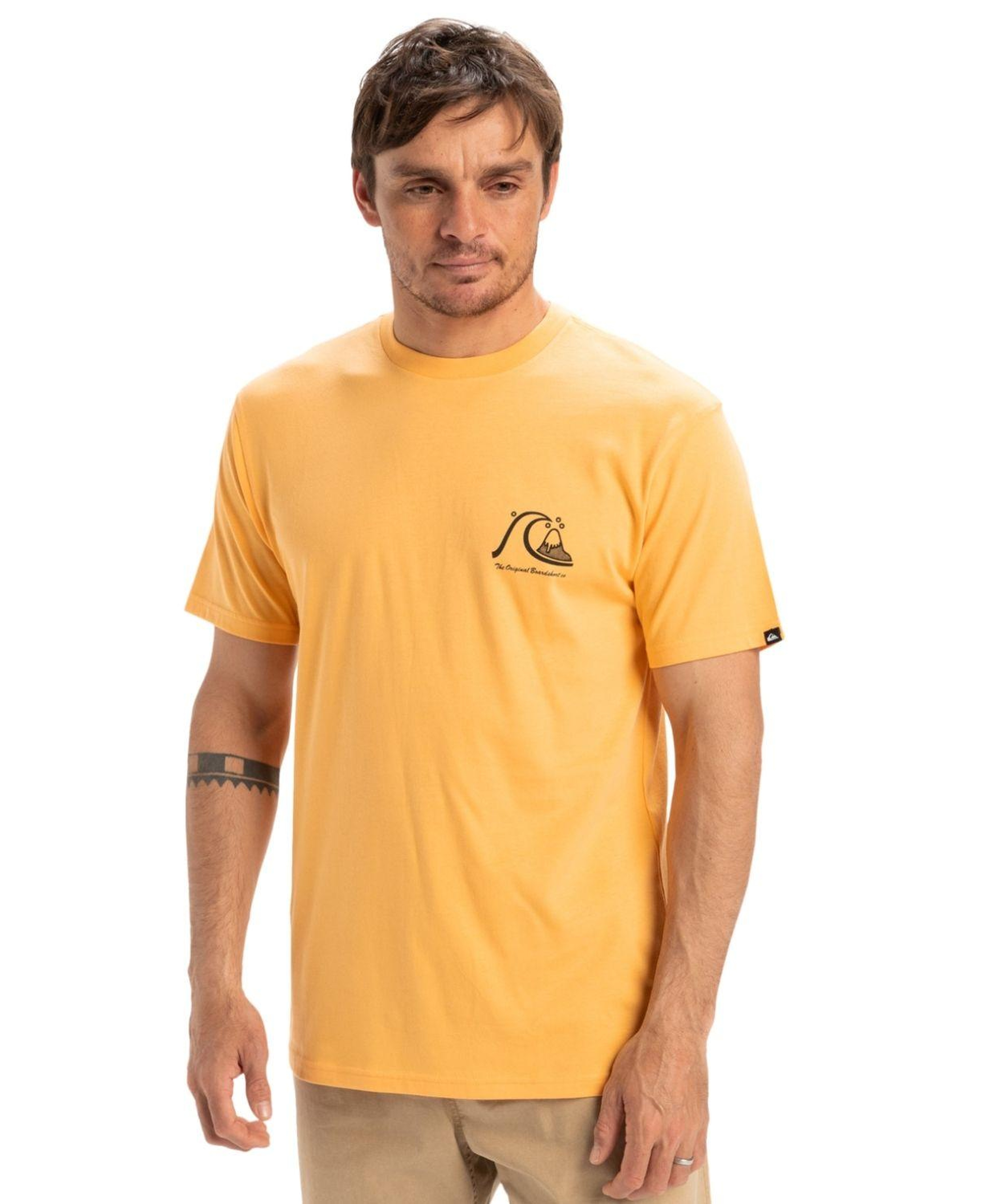 Quiksilver Evo Original Bs Erkek Sarı Tişört