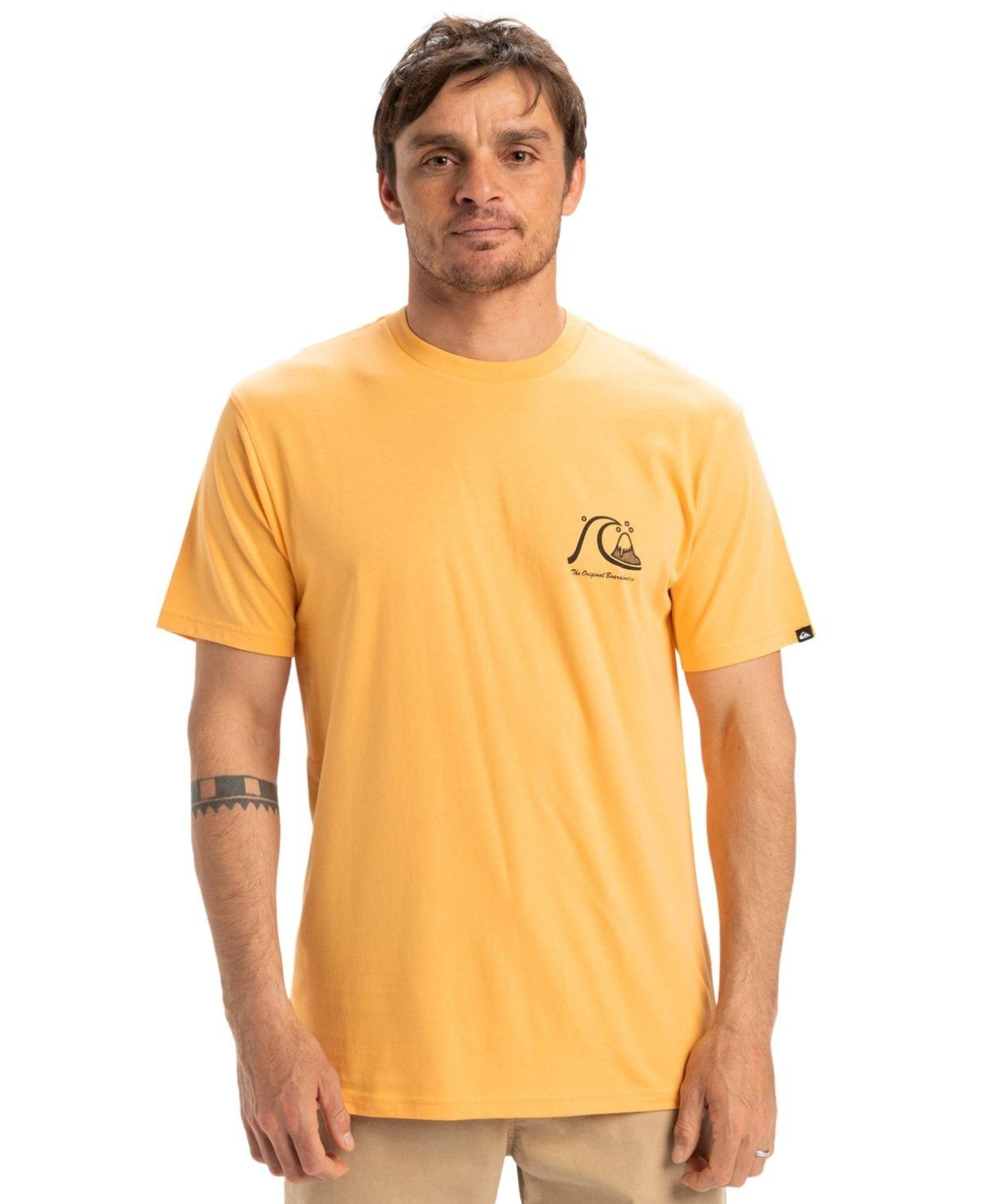 Quiksilver Evo Original Bs Erkek Sarı Tişört