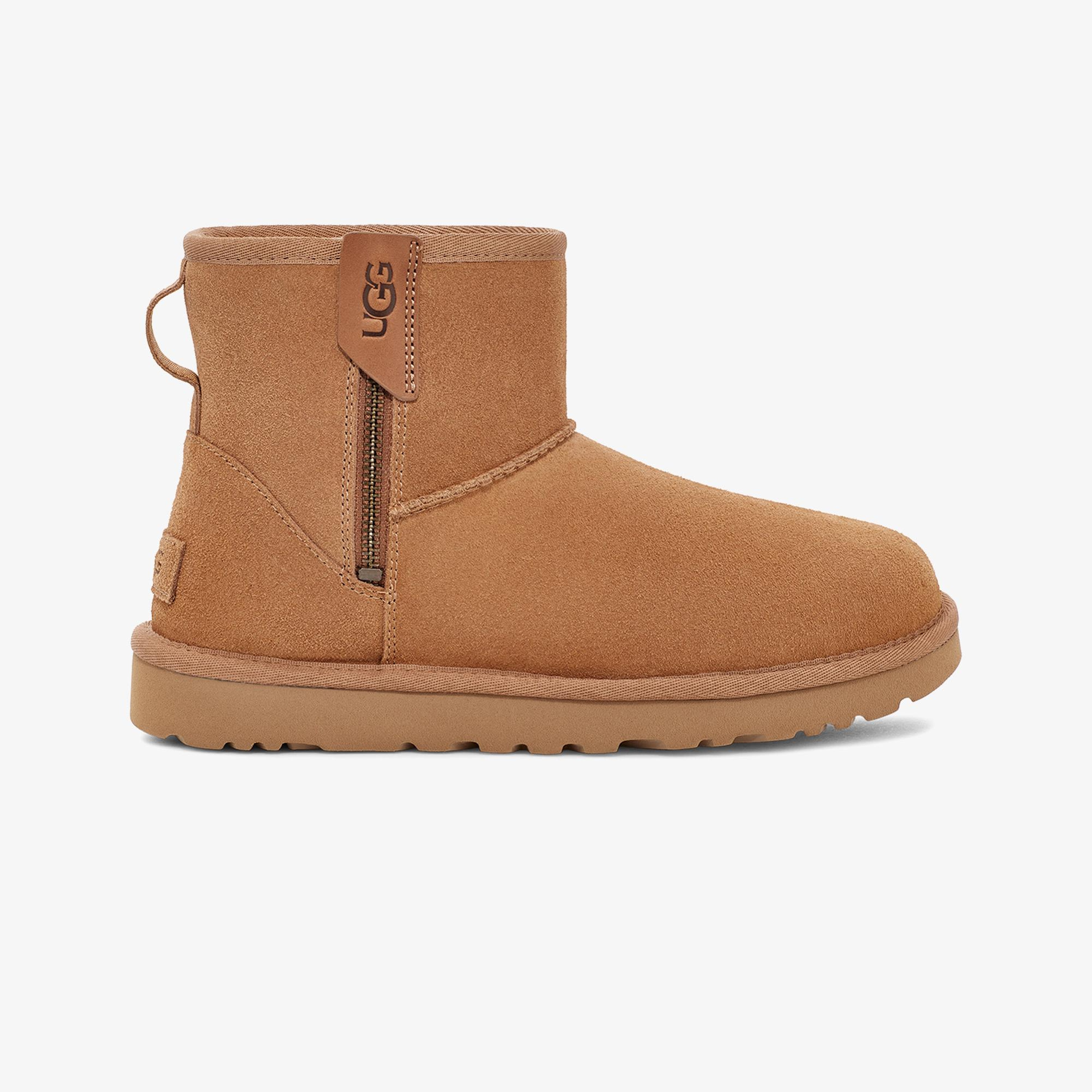 UGG Classic Mini Bailey Zip Kadın Kahverengi Bot 1151230-CHE | FashFed