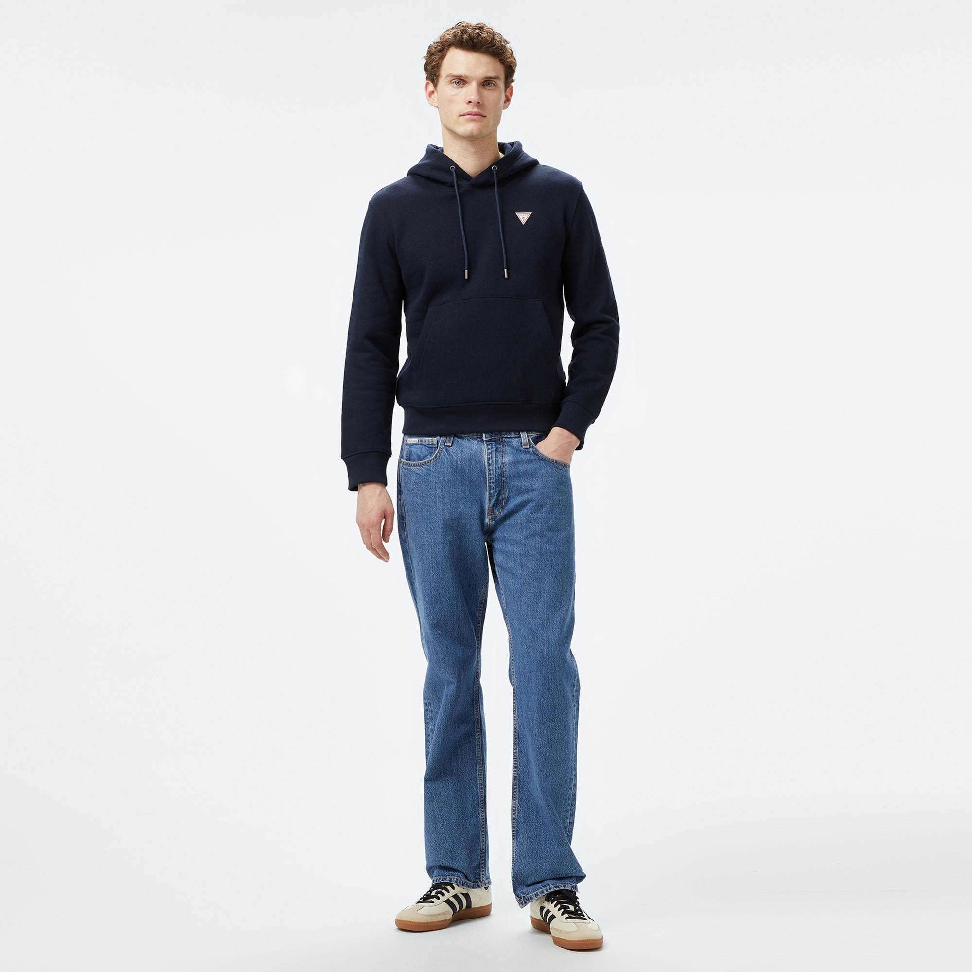 Guess Erkek Lacivert Sweatshirt