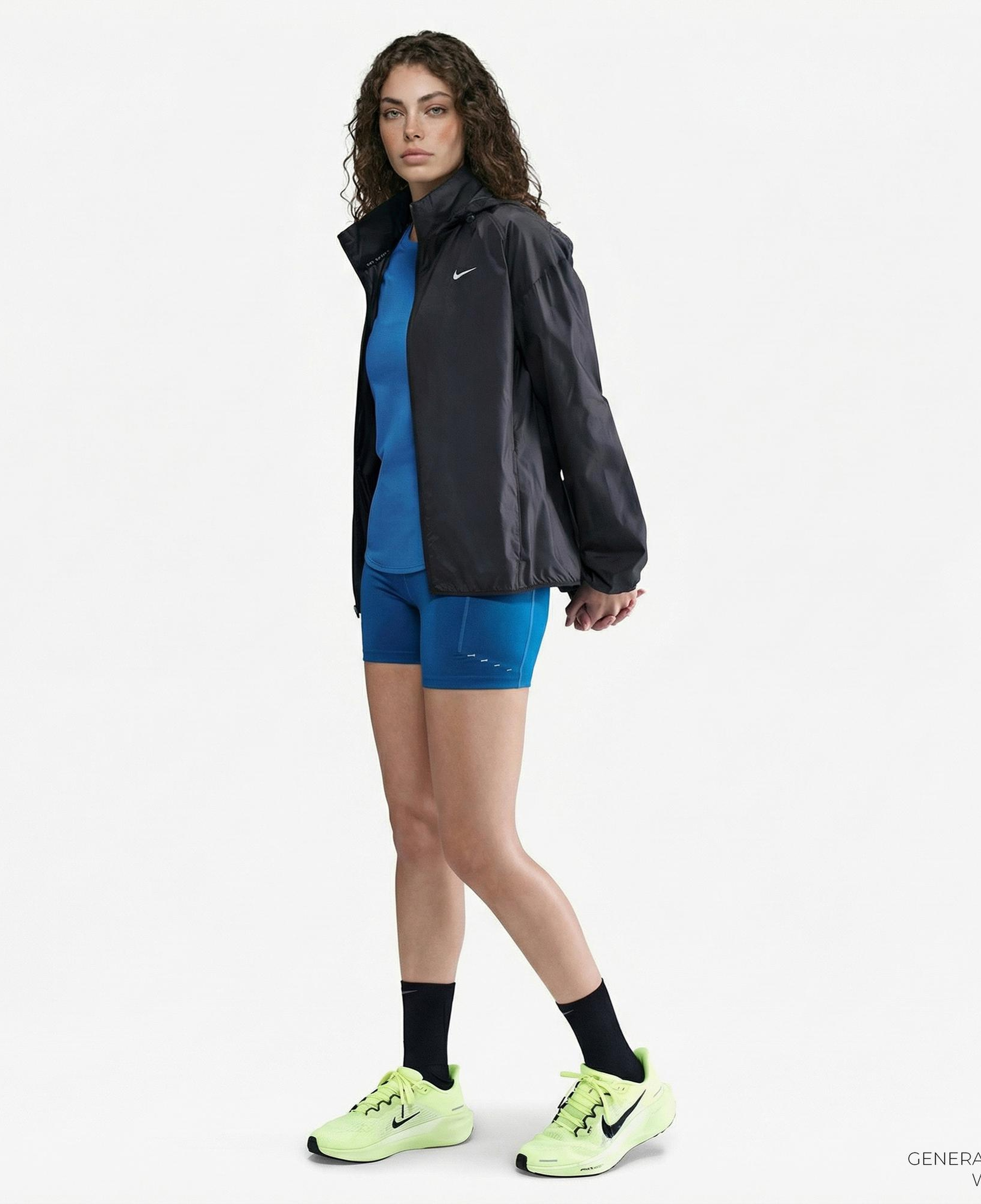 Nike Tempo Repel Kadın Siyah Yağmurluk