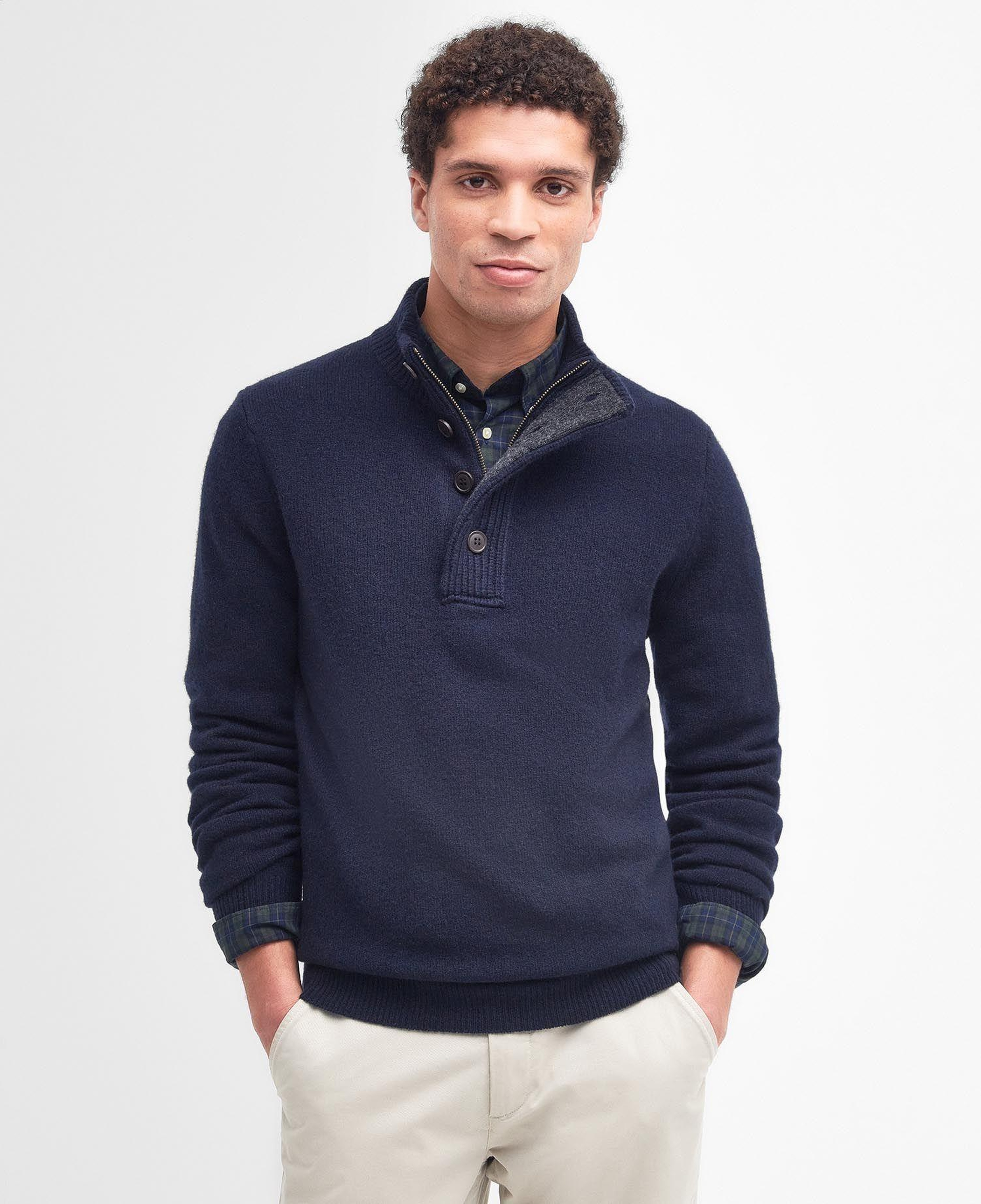 Barbour Patch Half Zip Kazak