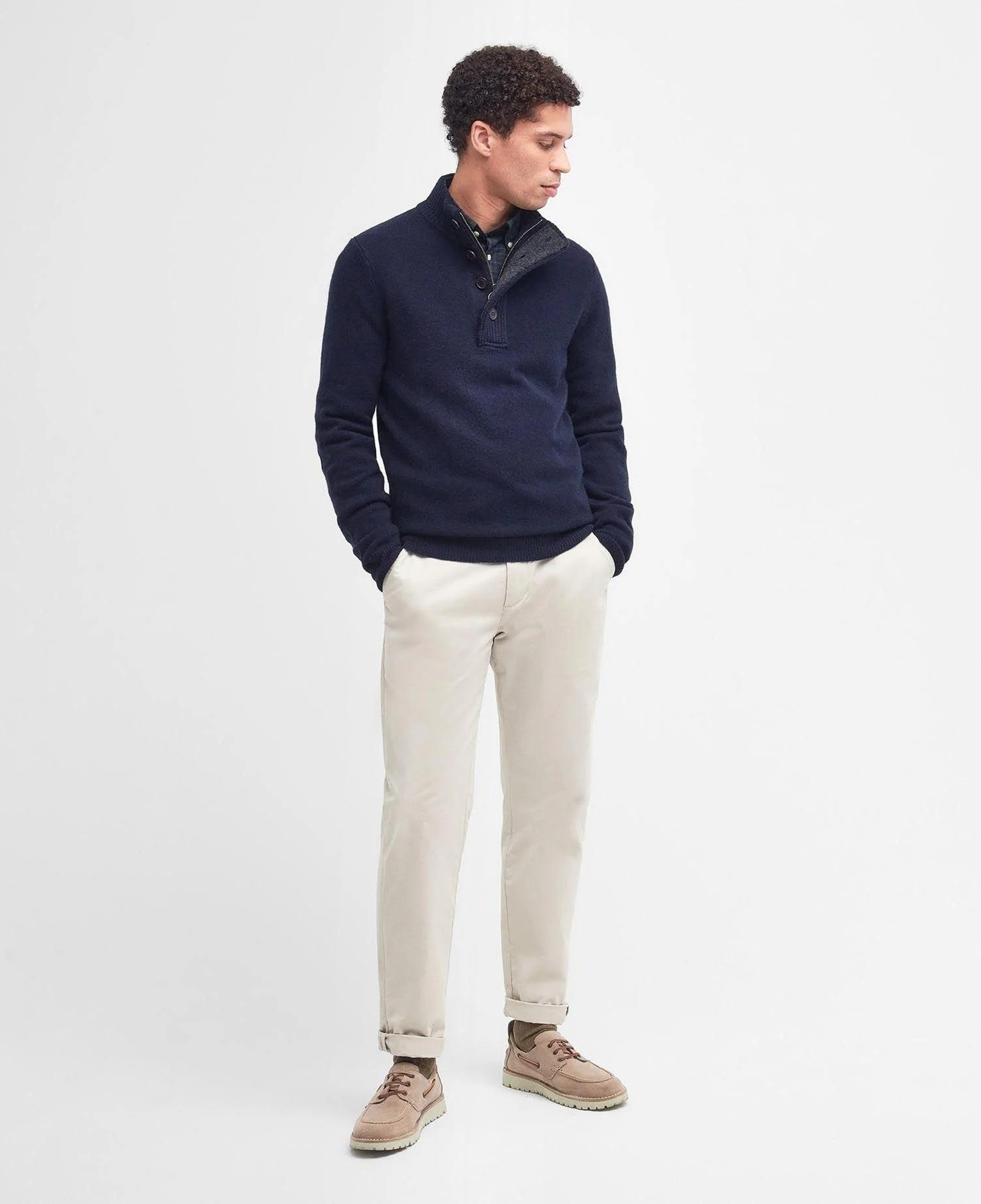 Barbour Patch Half Zip Kazak