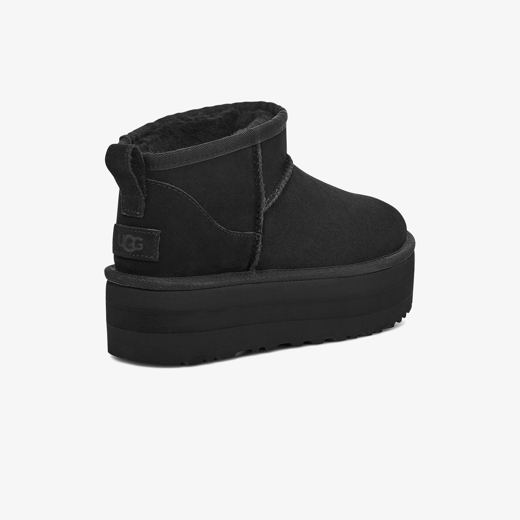 UGG Classic Ultra Mini Platform Kadın Siyah Bot