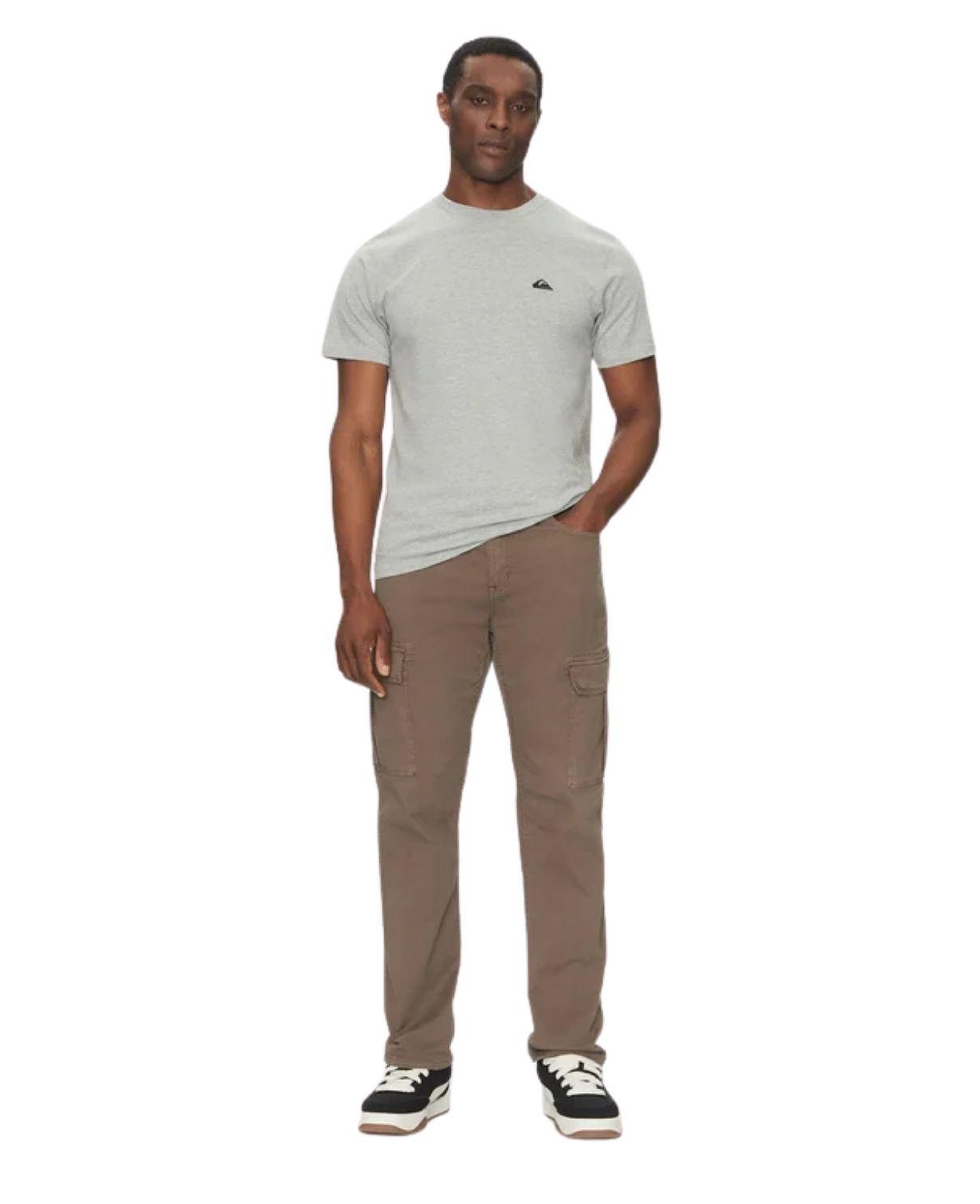 Quiksilver Basic Young Erkek Gri Tişört