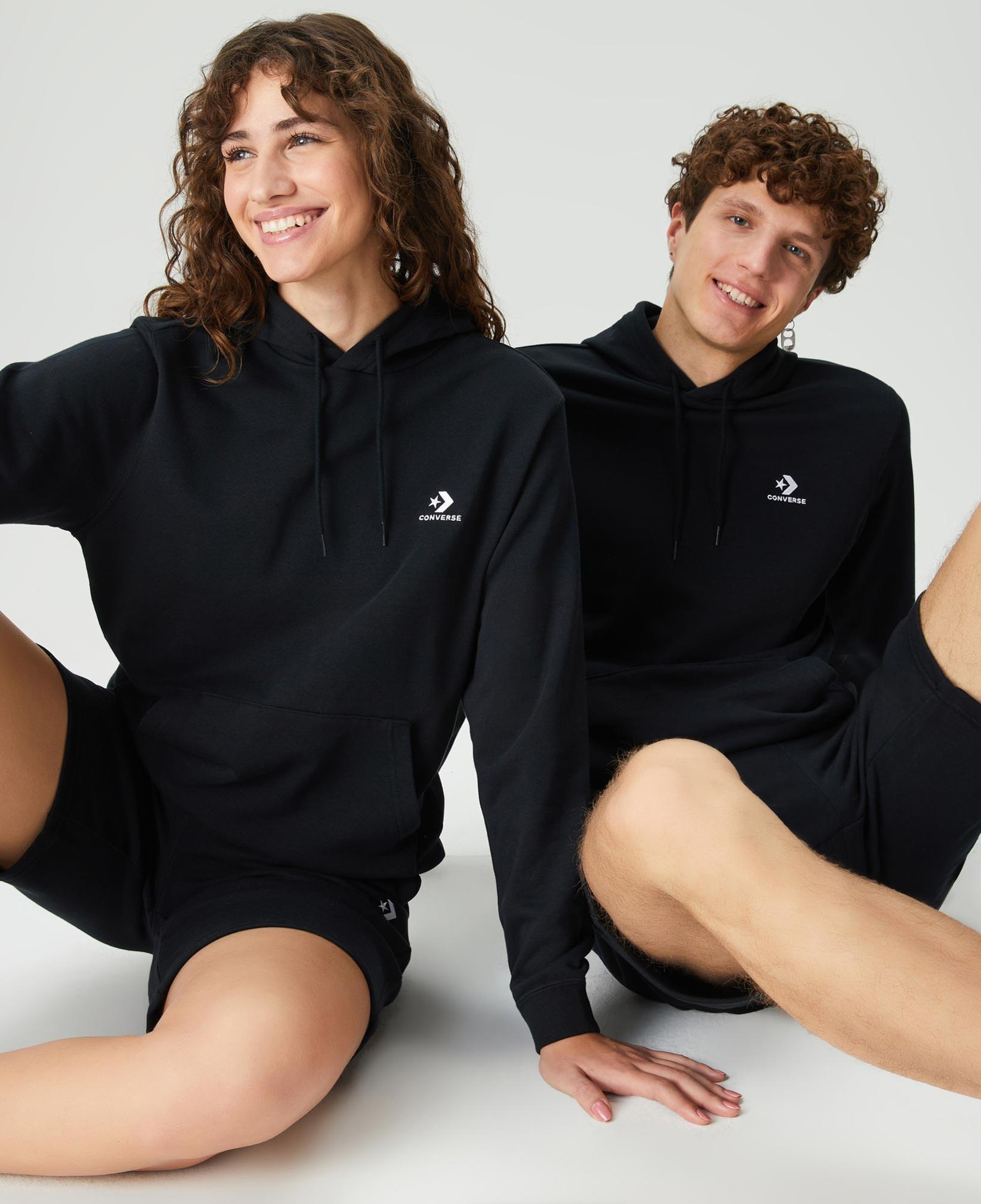 Converse Go-To Unisex Siyah Hoodie