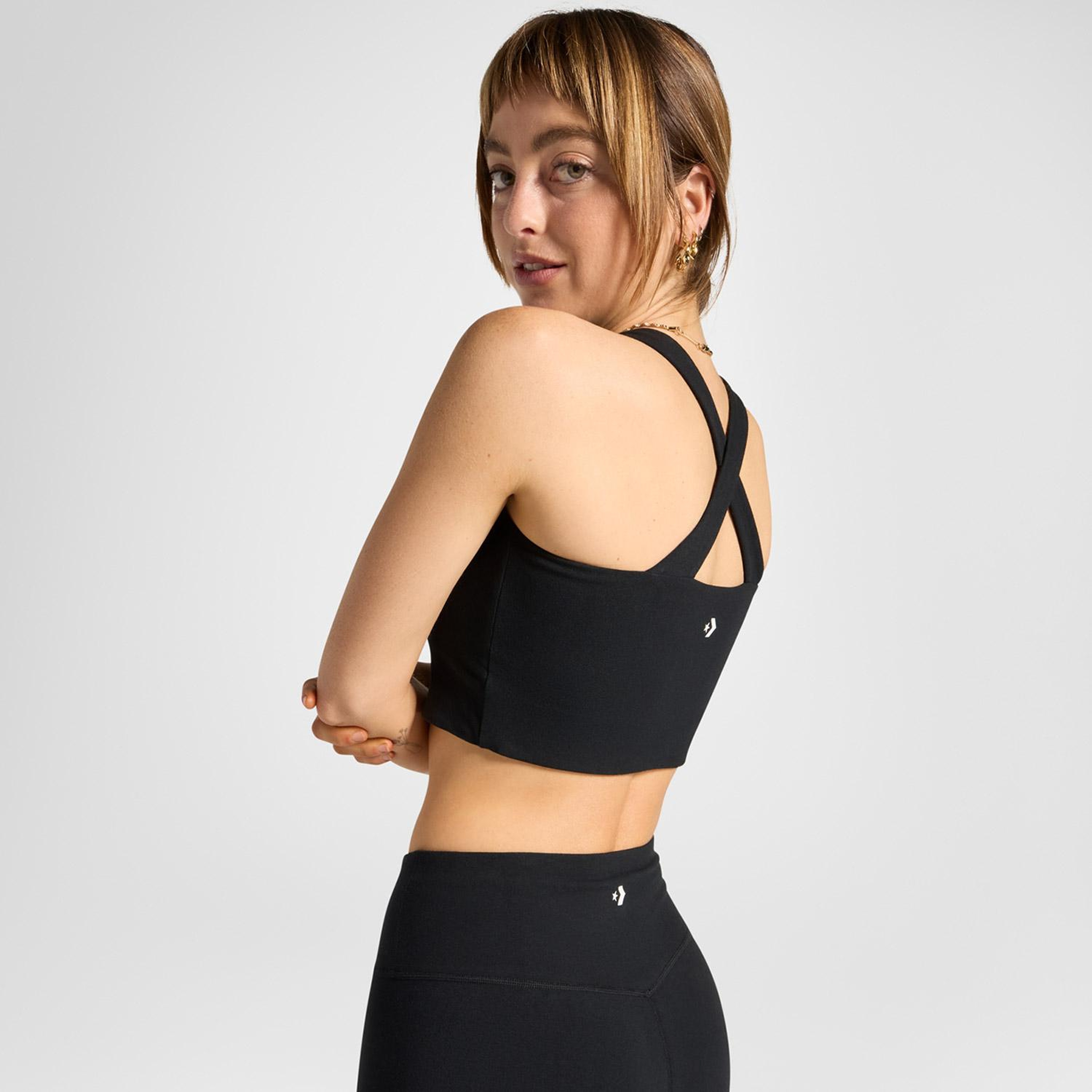 Converse Wordmark Kadın Siyah Bra