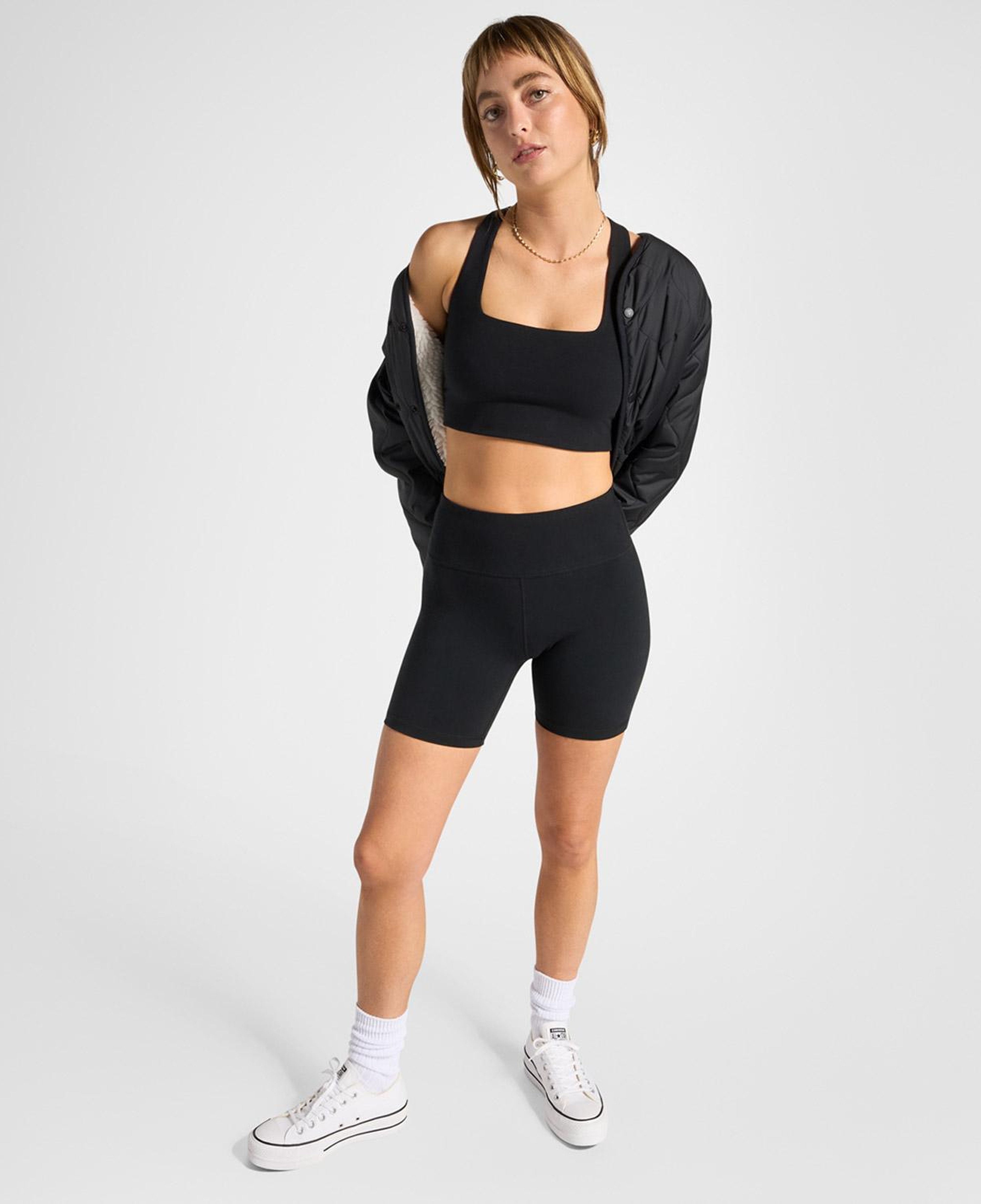 Converse Wordmark Kadın Siyah Bra