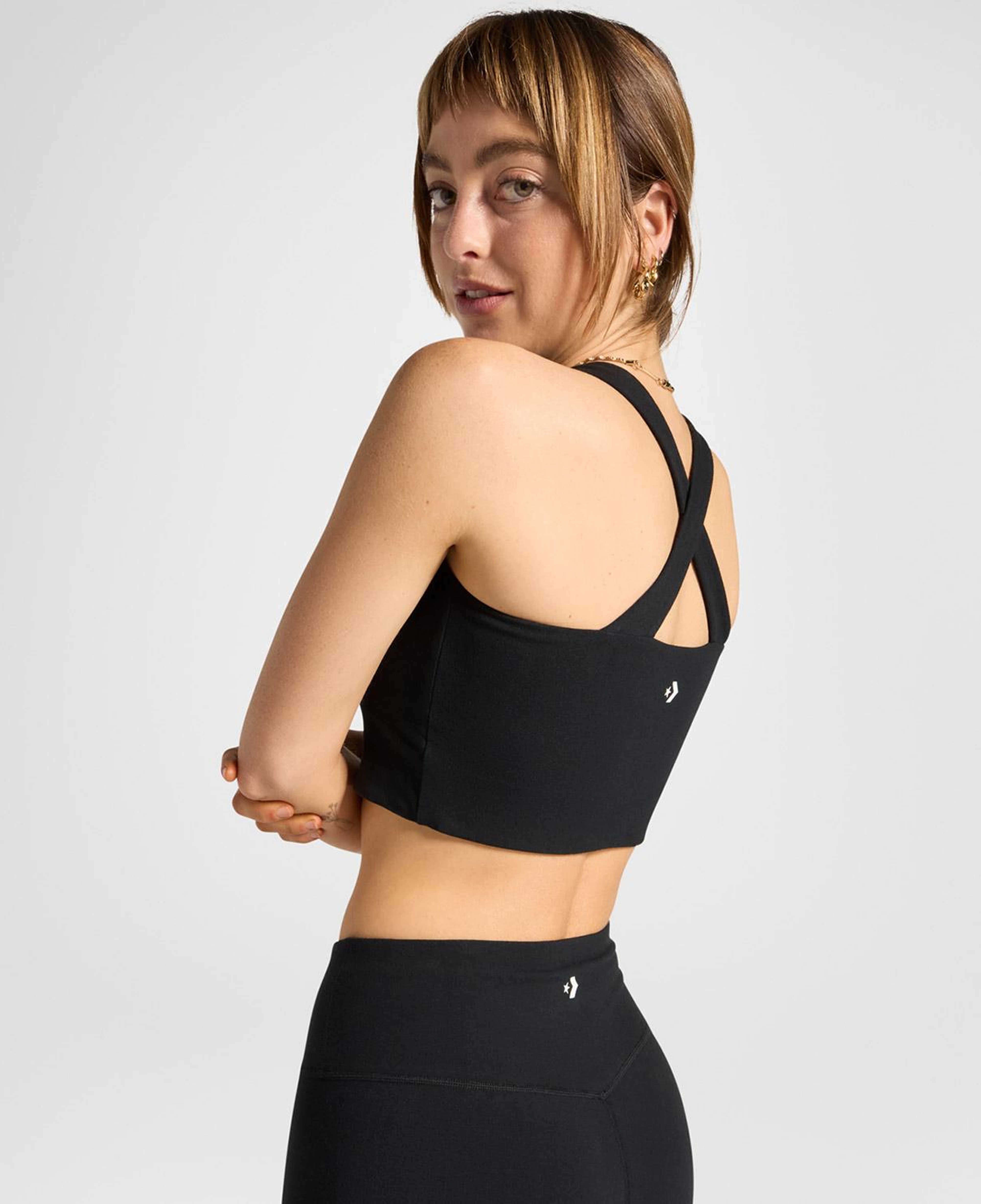 Converse Wordmark Kadın Siyah Bra