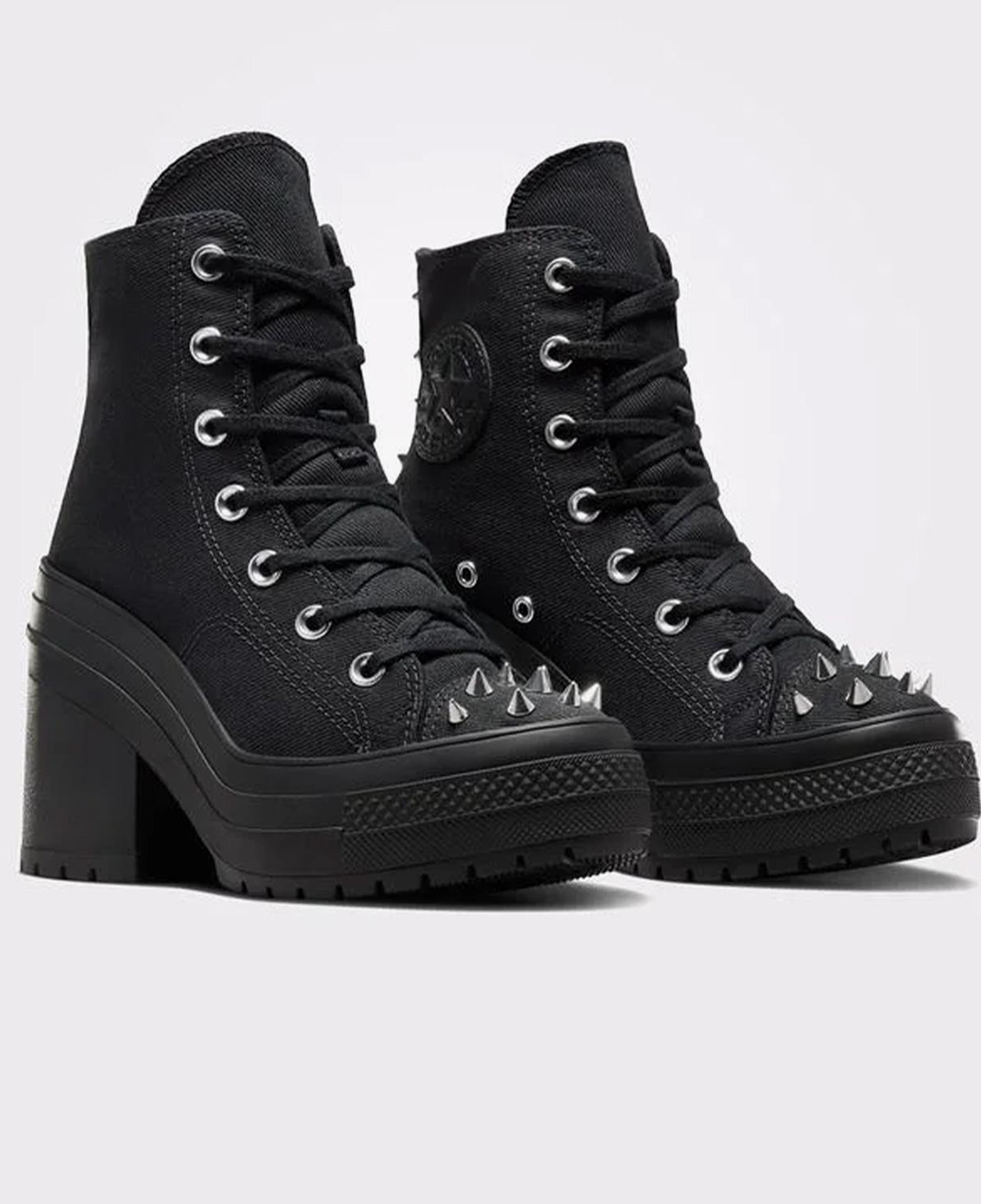 Converse Chuck 70 De Luxe Heel Studded Kadın Siyah Platform Sneaker