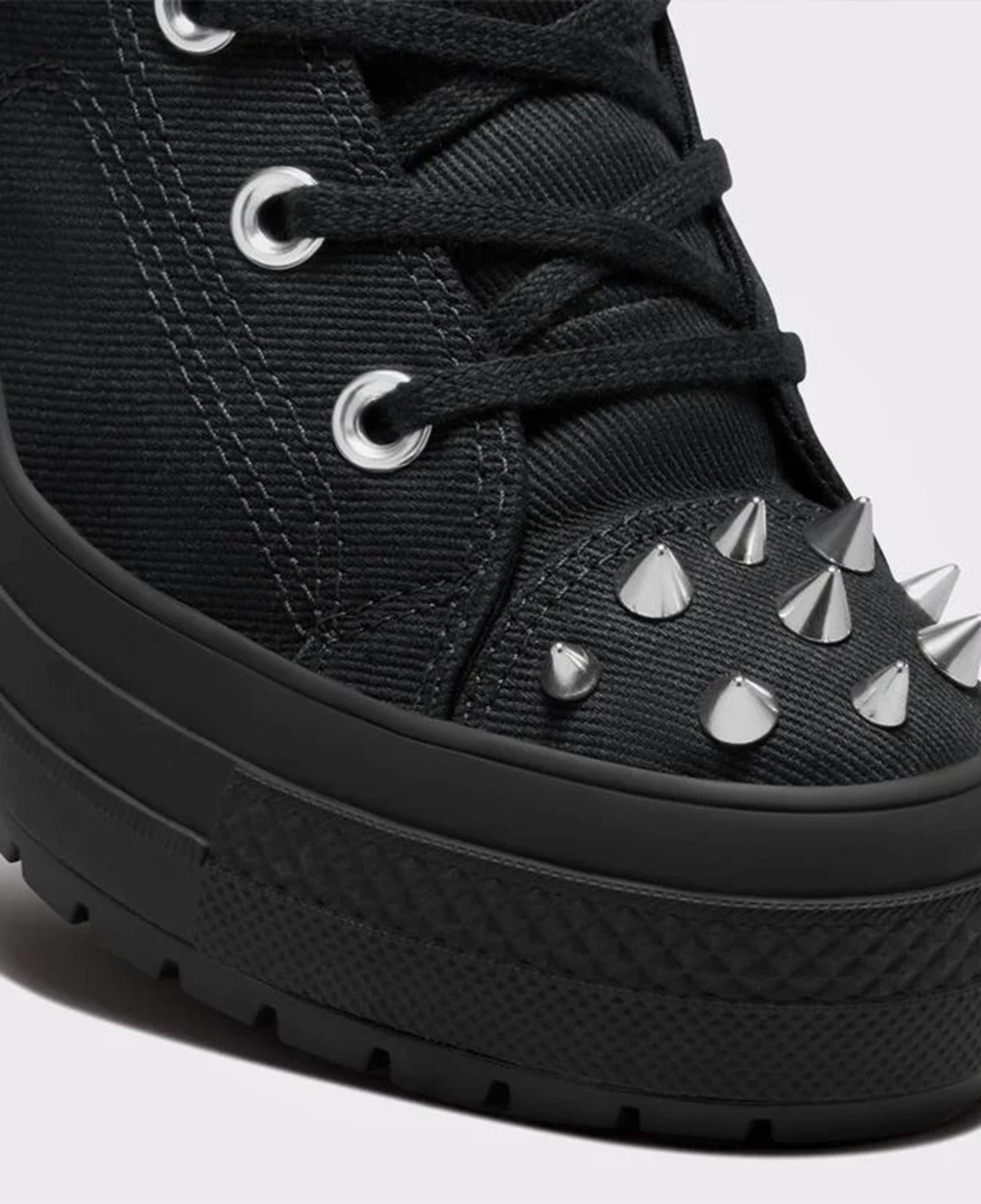 Converse Chuck 70 De Luxe Heel Studded Kadın Siyah Platform Sneaker